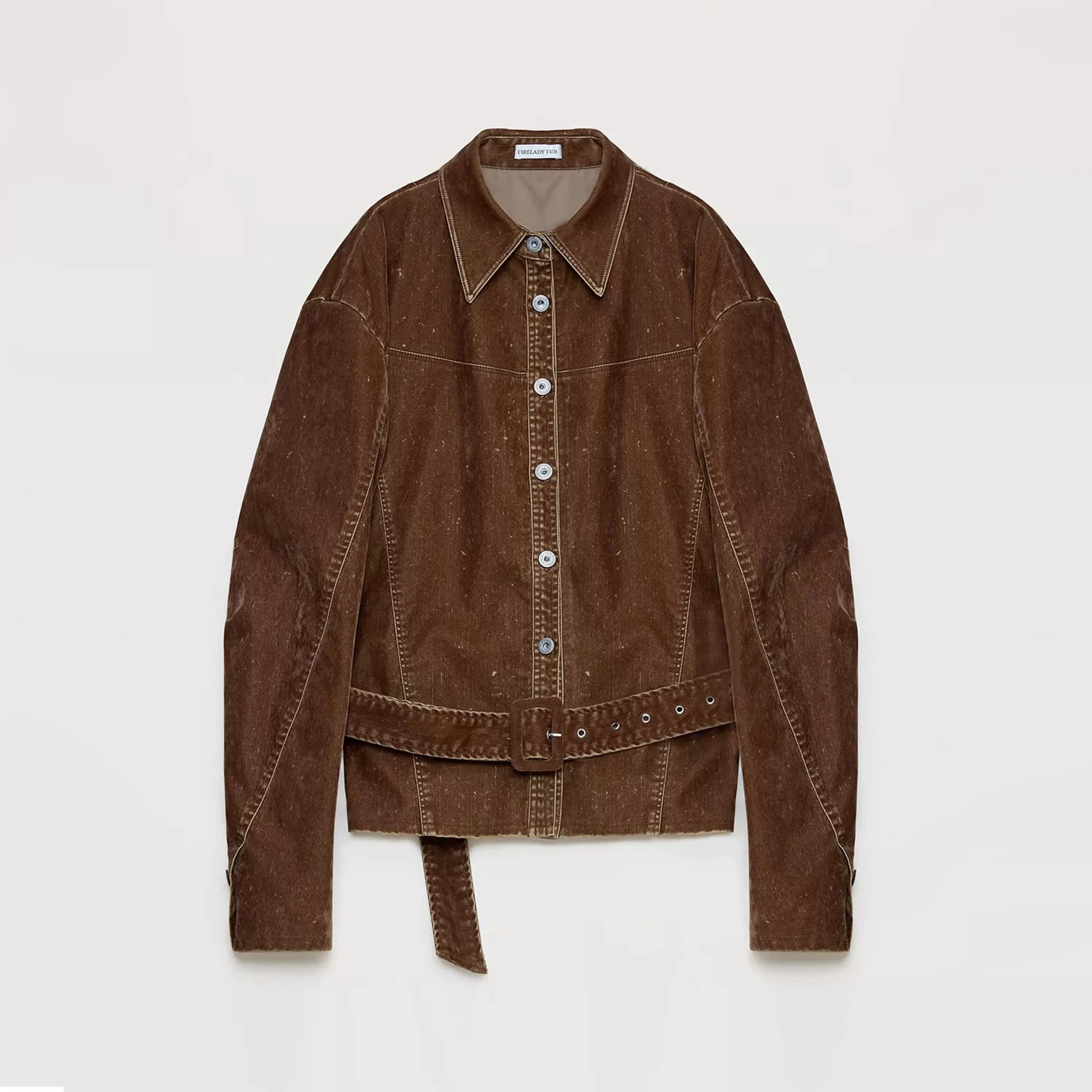 Flocked Denim Jacket - Image 5
