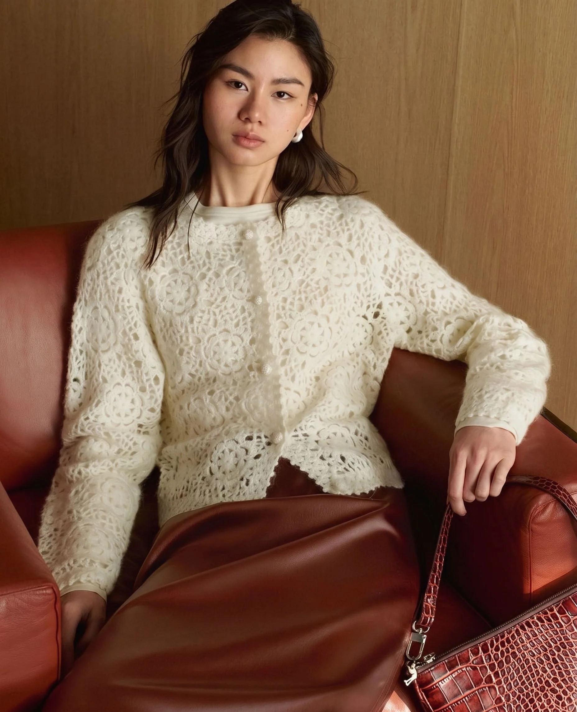 Floral Crochet Cardigan - Image 2