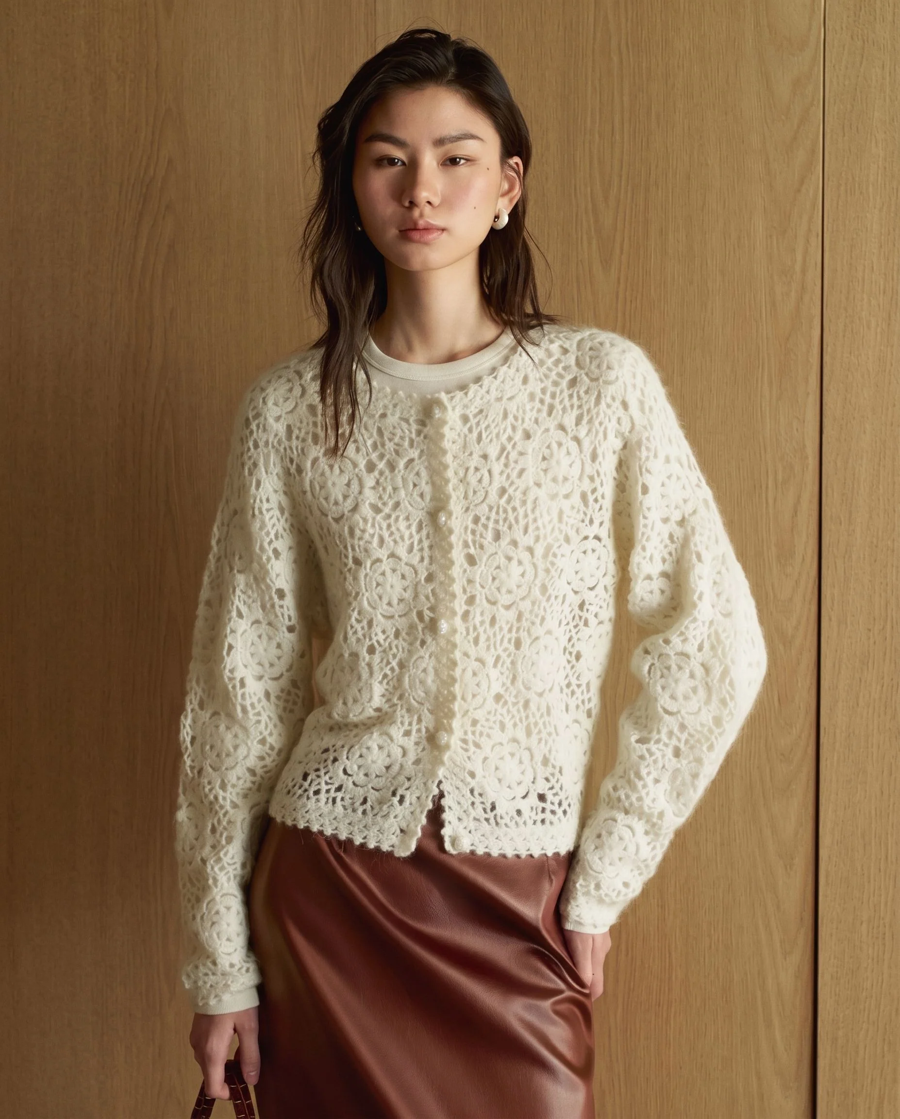 Floral Crochet Cardigan - Image 3