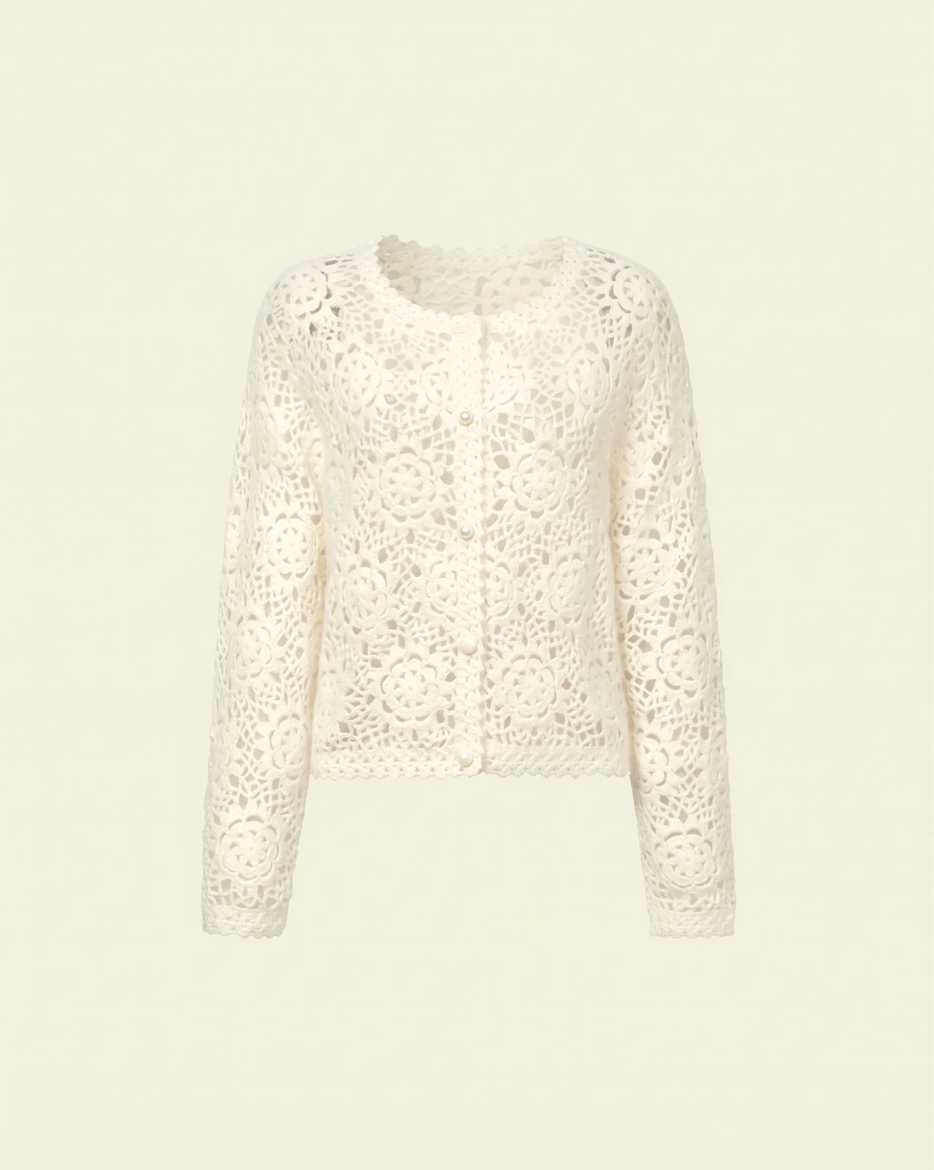 Floral Crochet Cardigan - Image 4