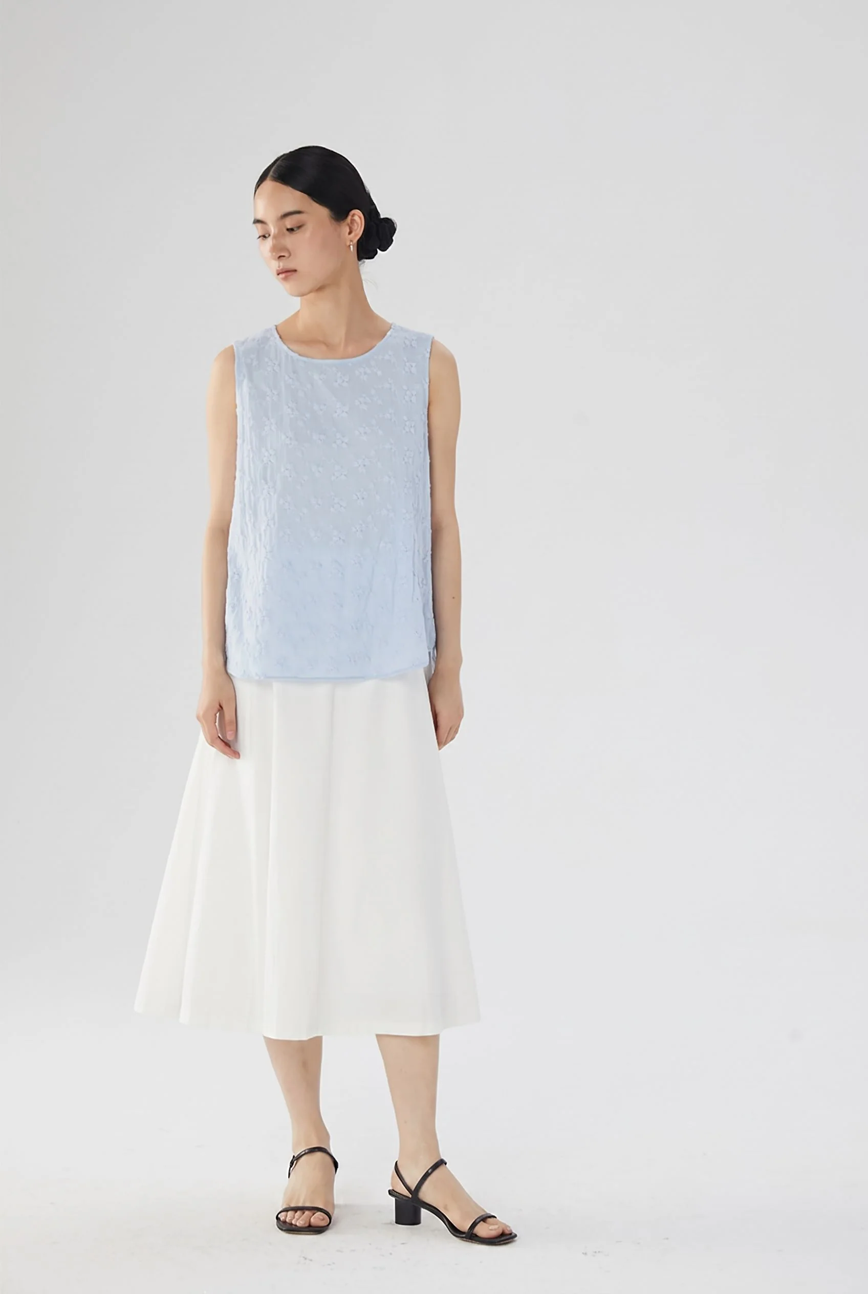 Floral Embroidered Shell