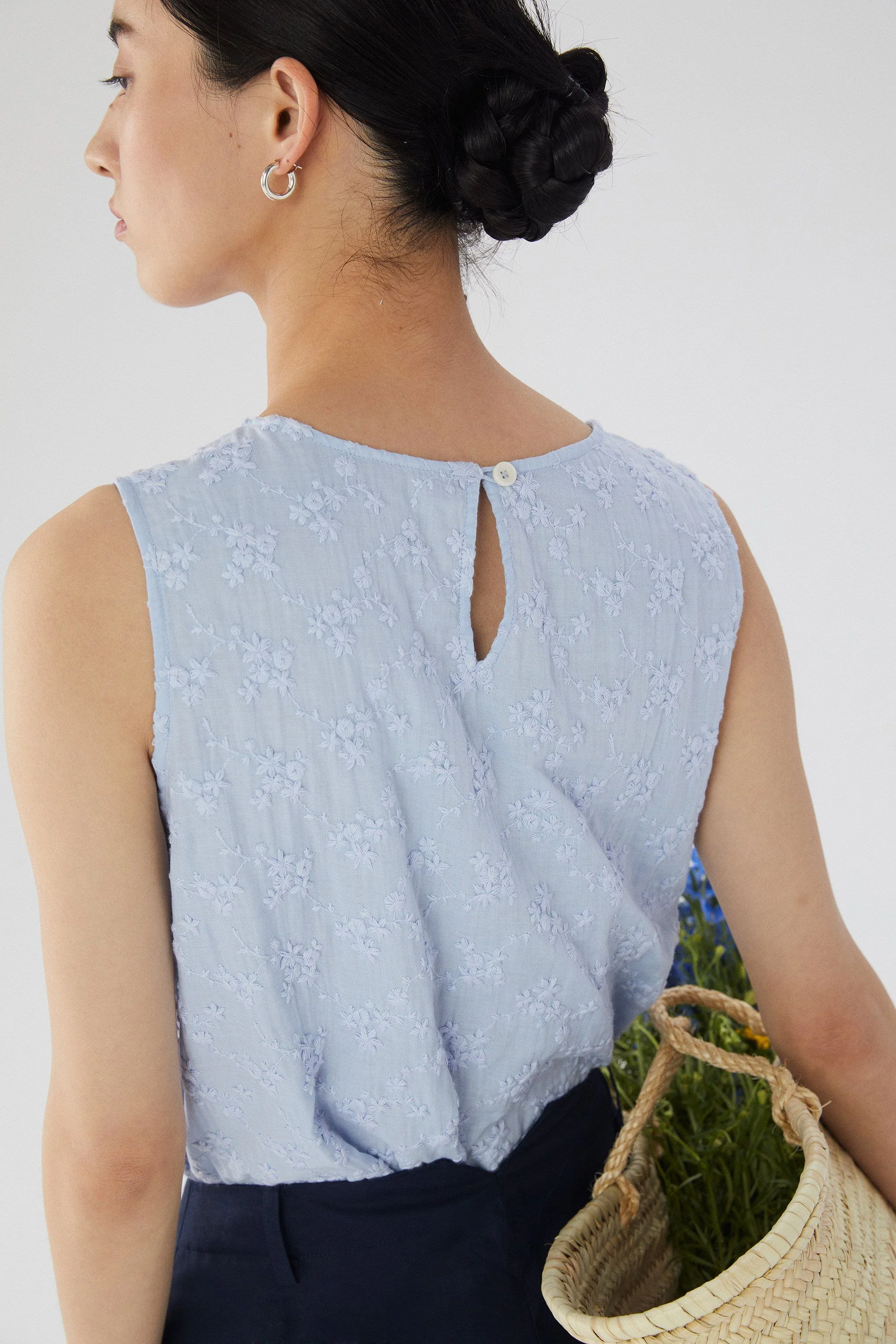 Floral Embroidered Shell - Image 5