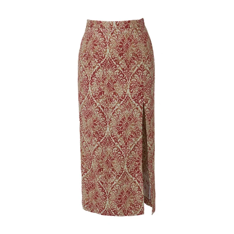 Floral High Slit Skirt - Image 8