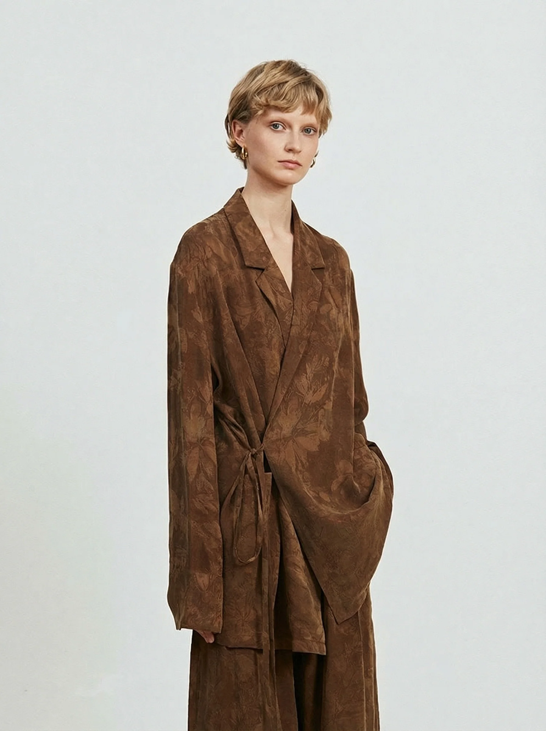 Floral Jacquard Suit