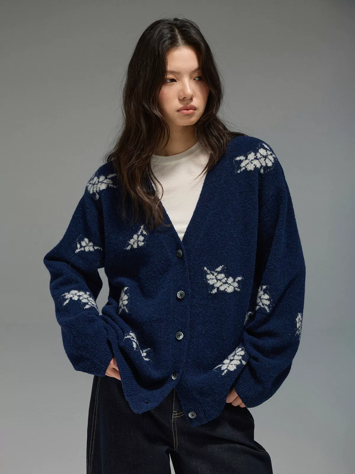 Floral Knit Cardigan