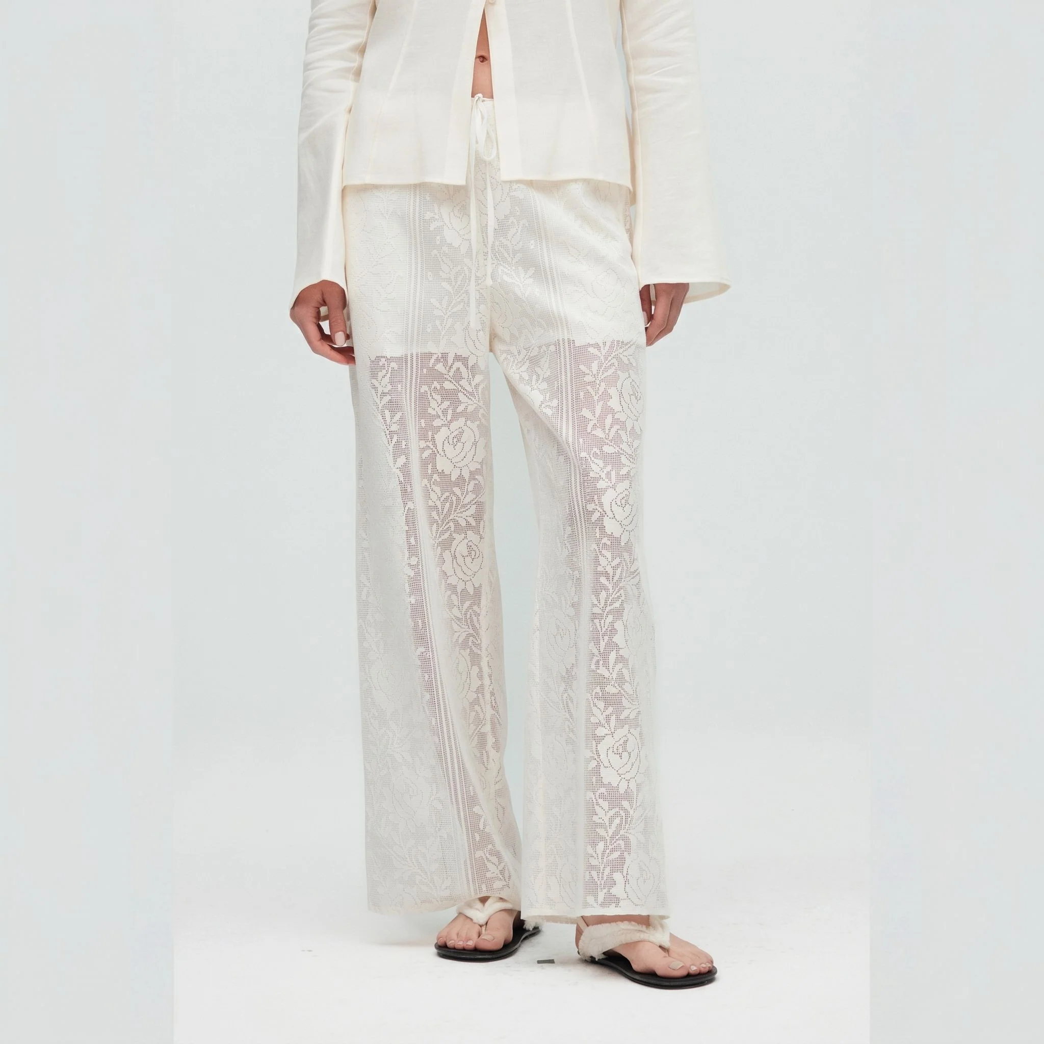 Floral Lace Pants - Image 5