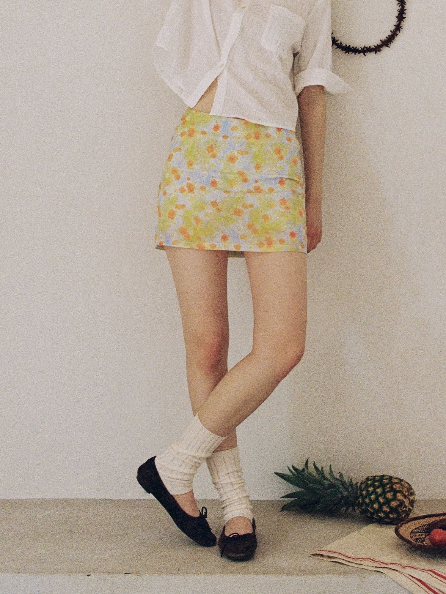 Floral Mini Skirt