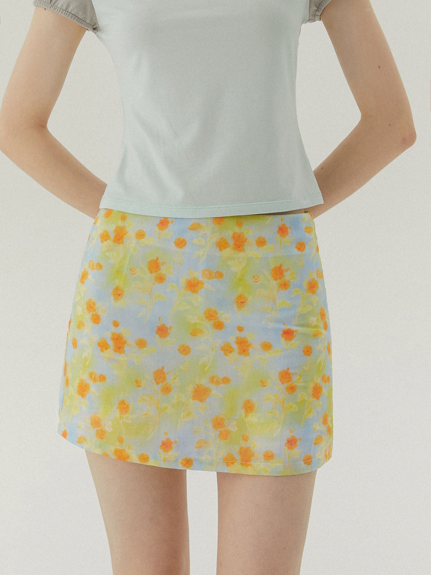 Floral Mini Skirt - Image 2