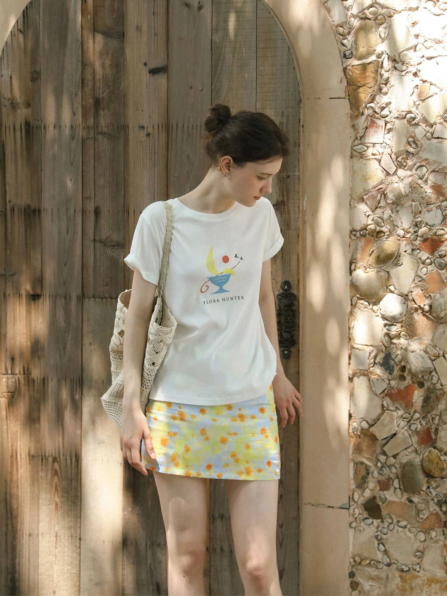 Floral Mini Skirt - Image 5