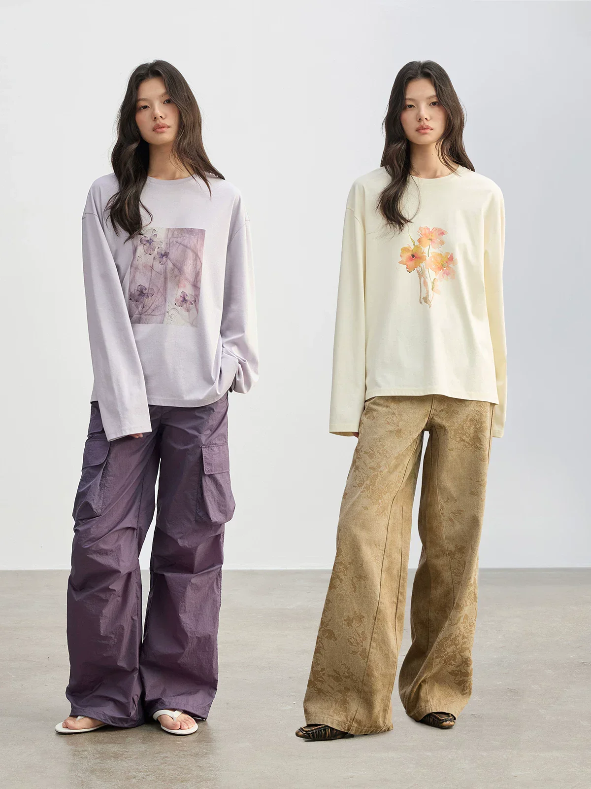 Floral Print Longsleeve Tee - Image 2