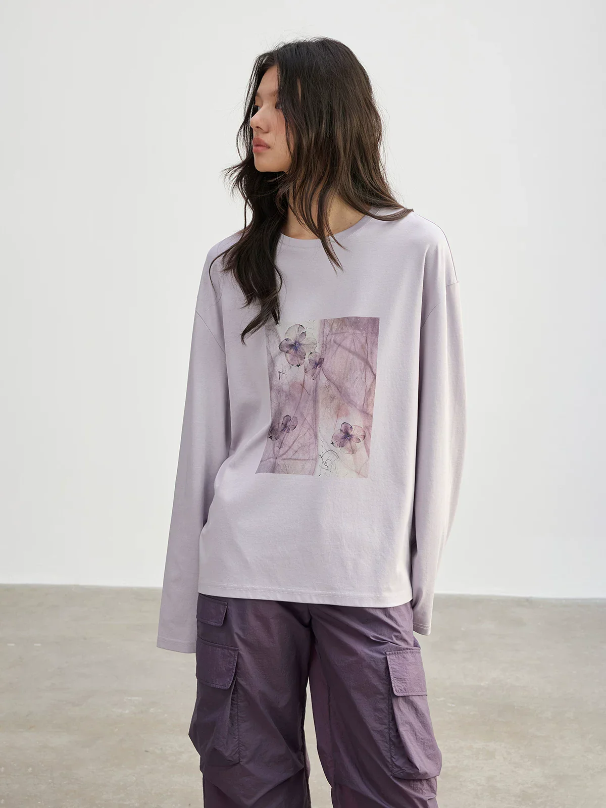 Floral Print Longsleeve Tee - Image 4