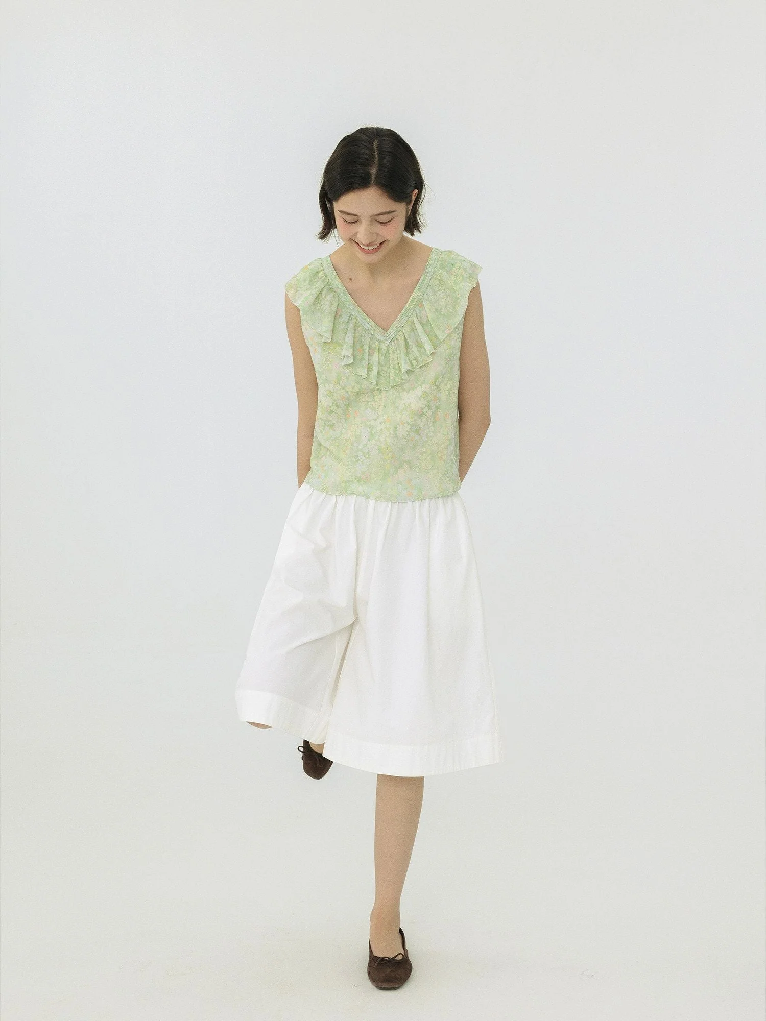Floral Ruffle Blouse - Image 4