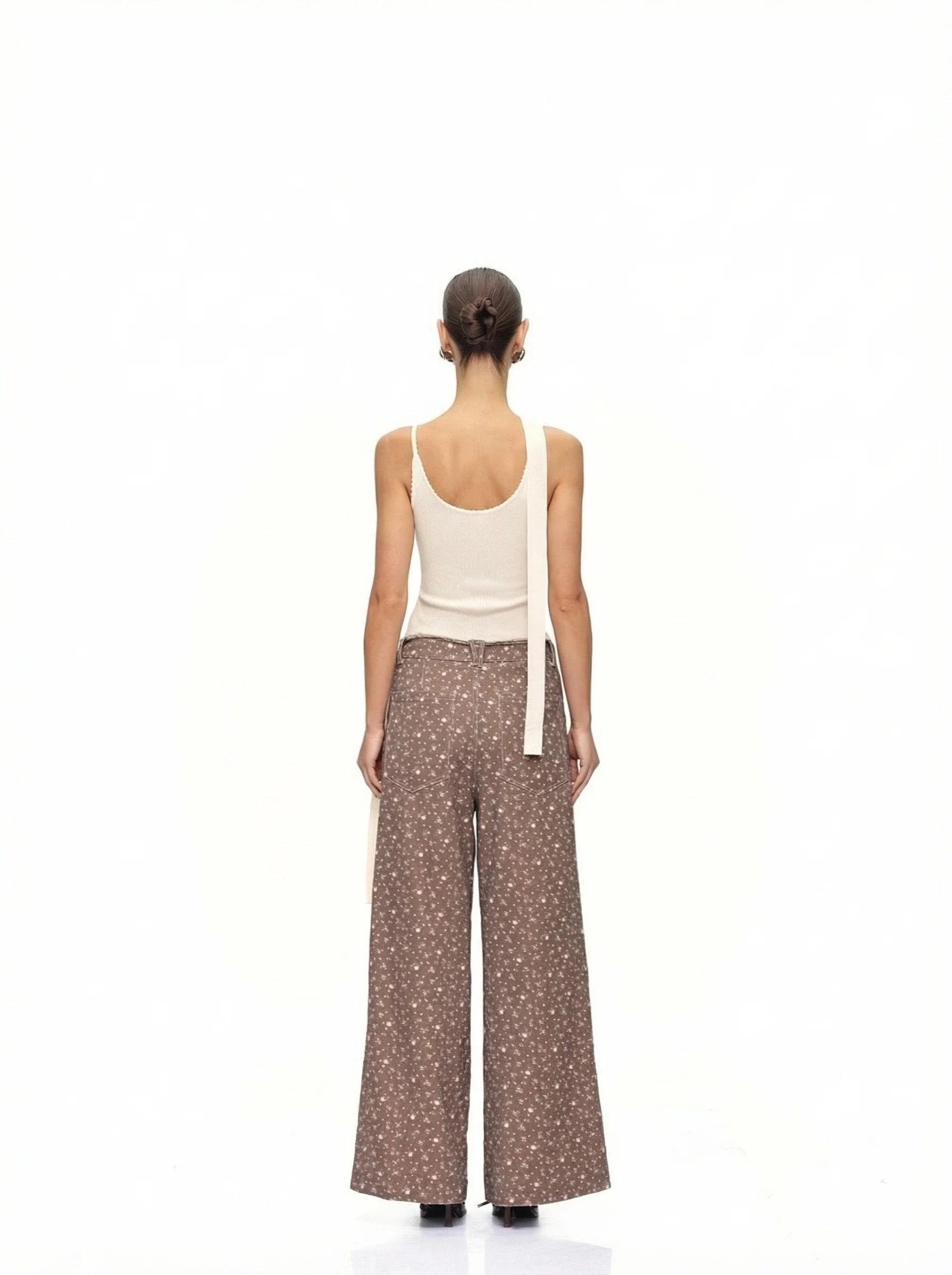 Floral Wide-Leg Trousers - Image 3