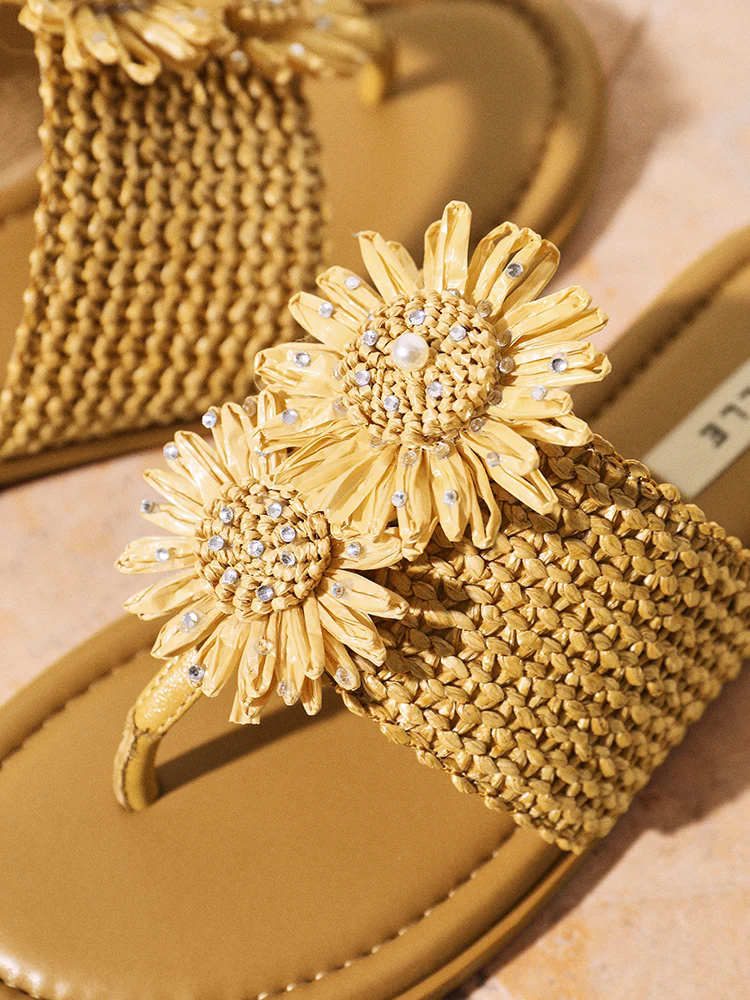 Floral Woven Sandal - Image 3