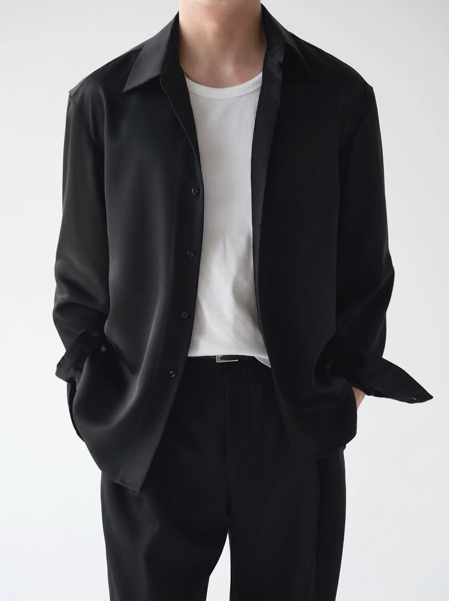 Fluid Button-Up Shirt - Image 2