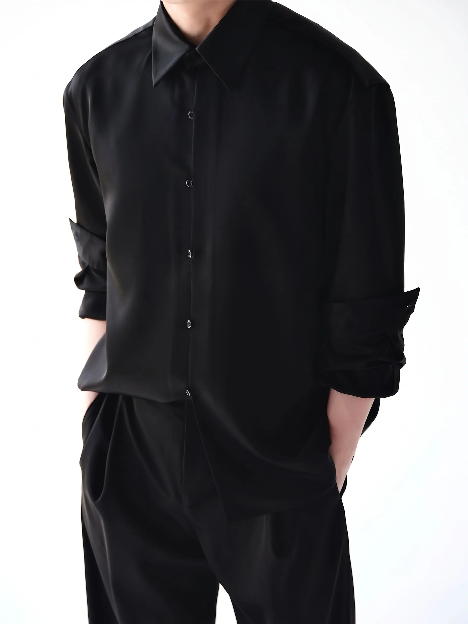 Fluid Button-Up Shirt - Image 3
