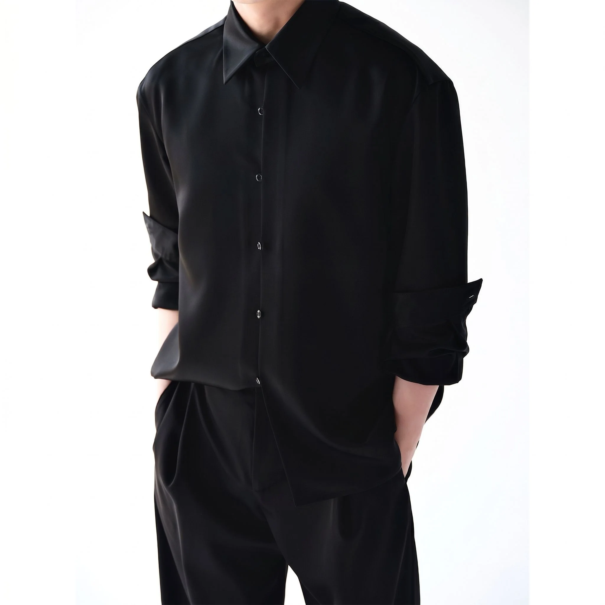 Fluid Button-Up Shirt - Image 4