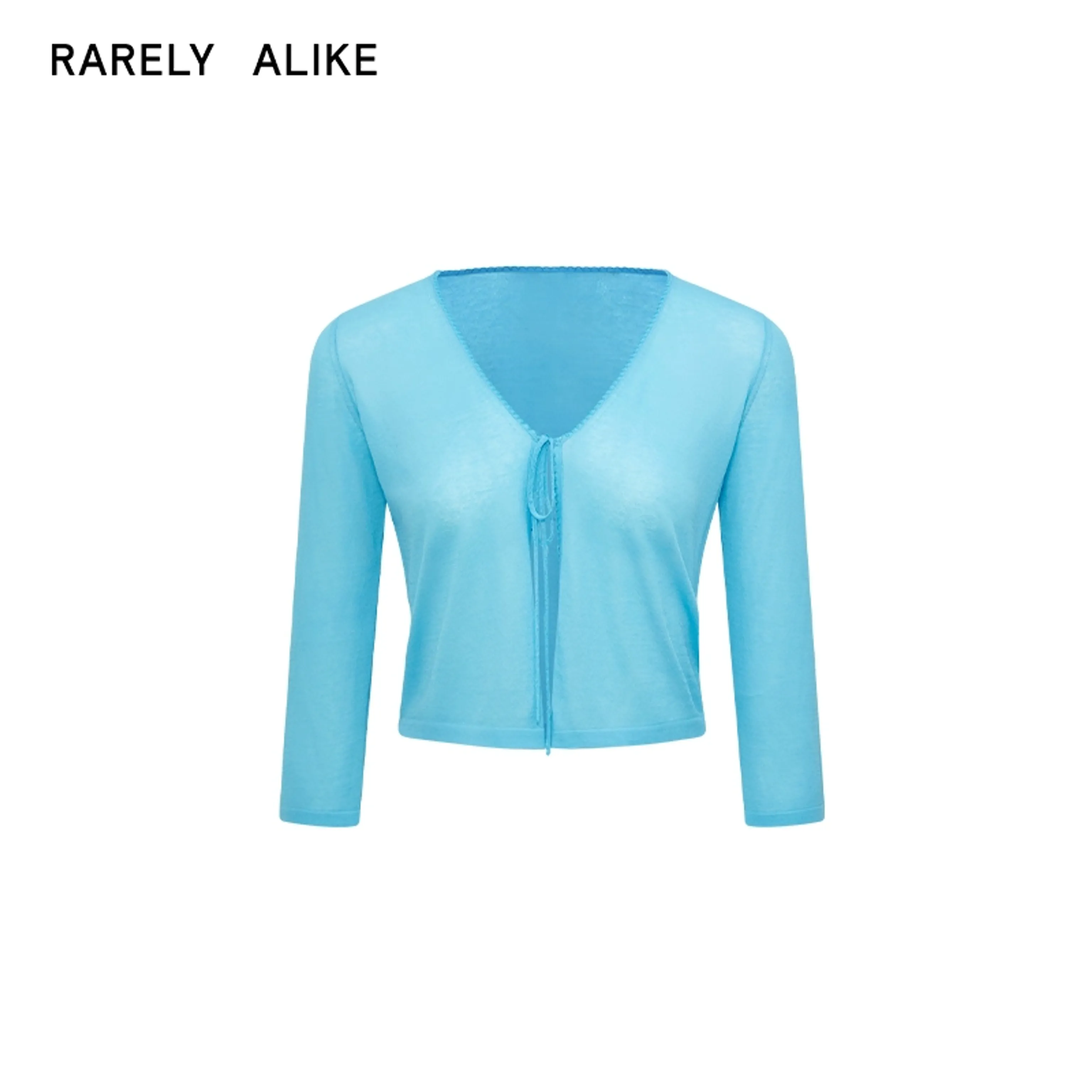 Fog Lace-Up Knit Cardigan - Image 7