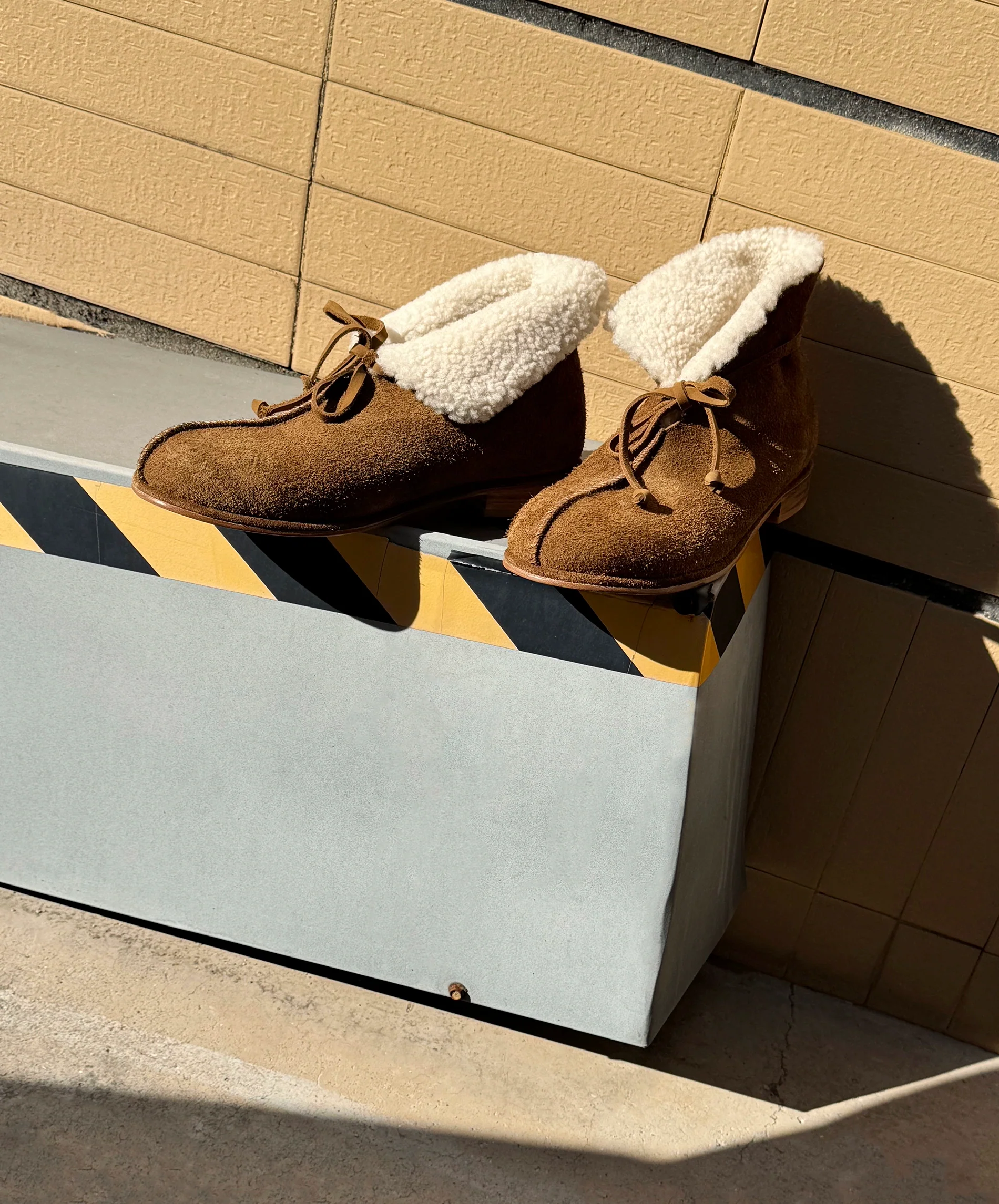 Fold-Over Shearling Suede Ankle Boots - Image 5