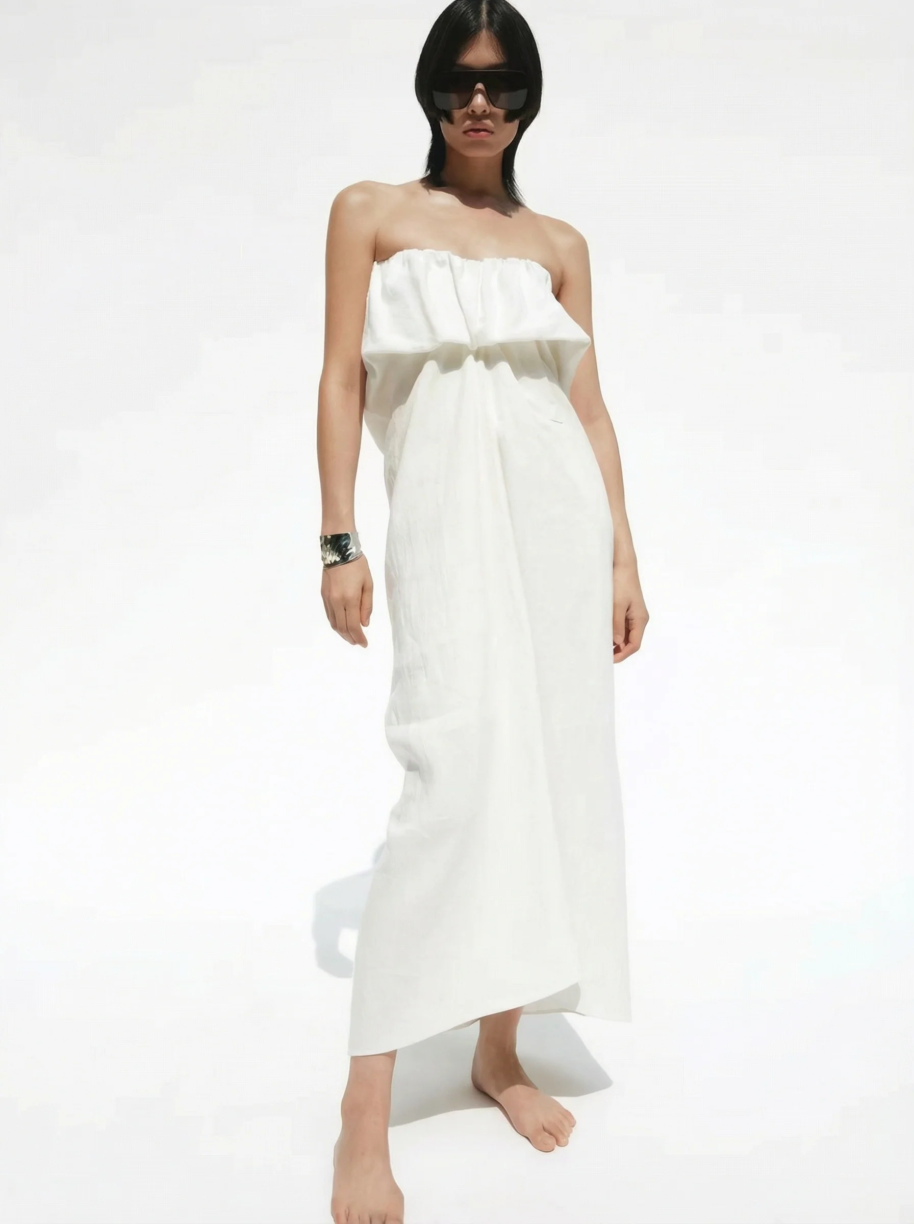Foldover Bust Maxi Dress - Image 4