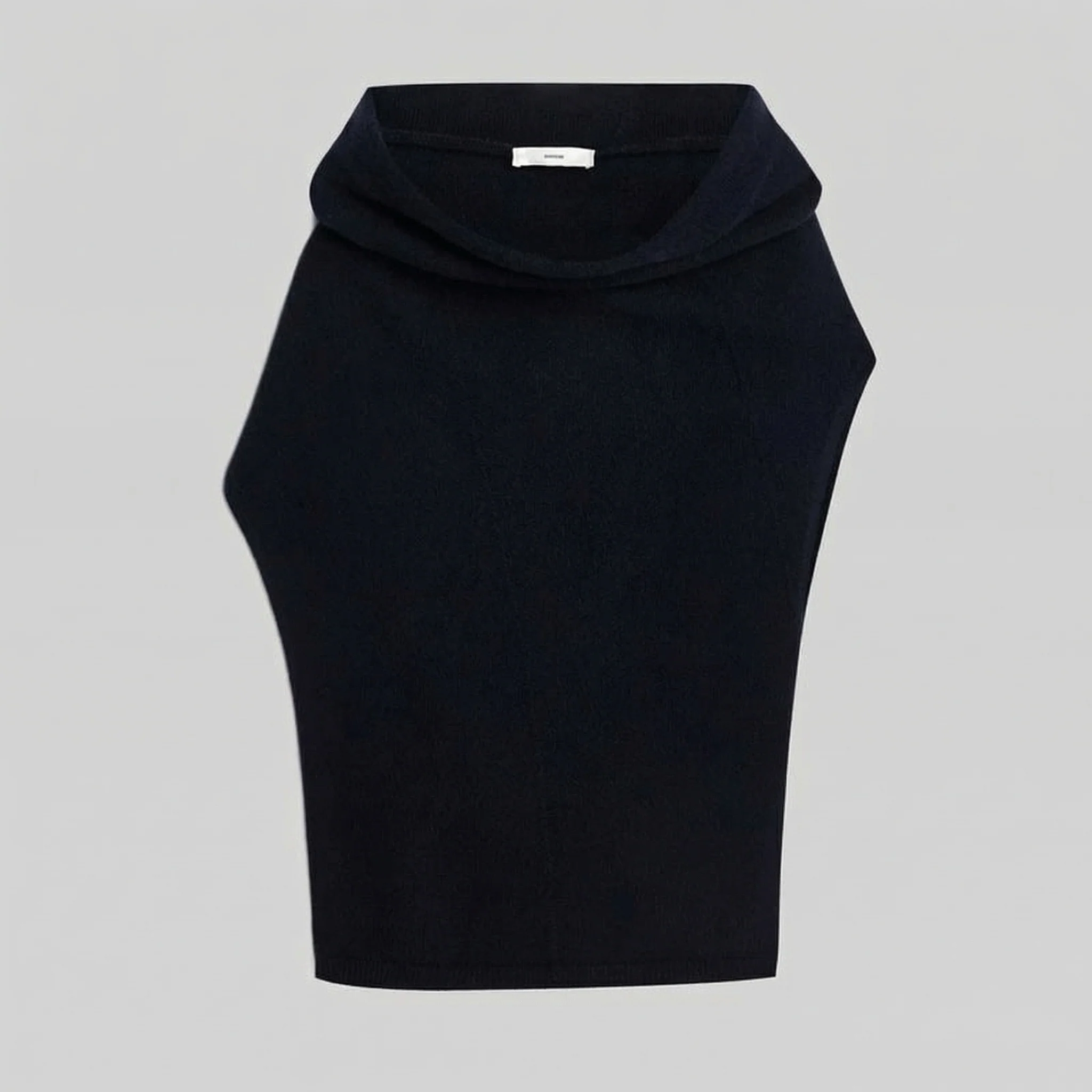 Foldover Neck Knit Top - Image 4