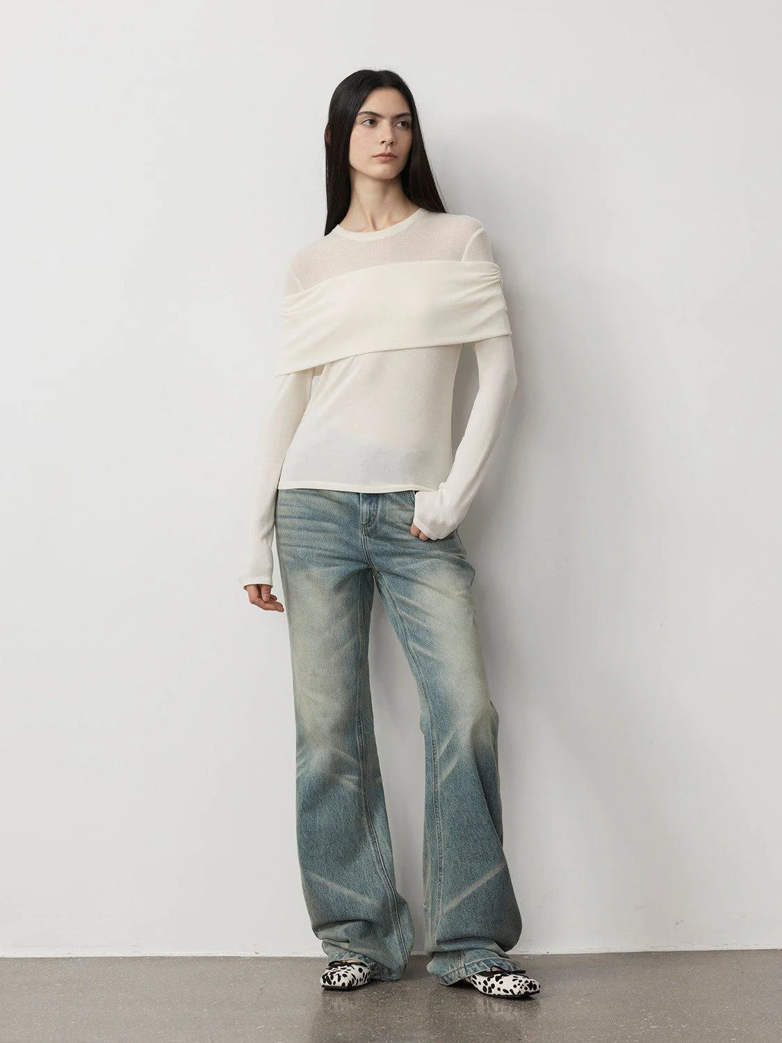 Foldover Off-Shoulder Top - Image 3