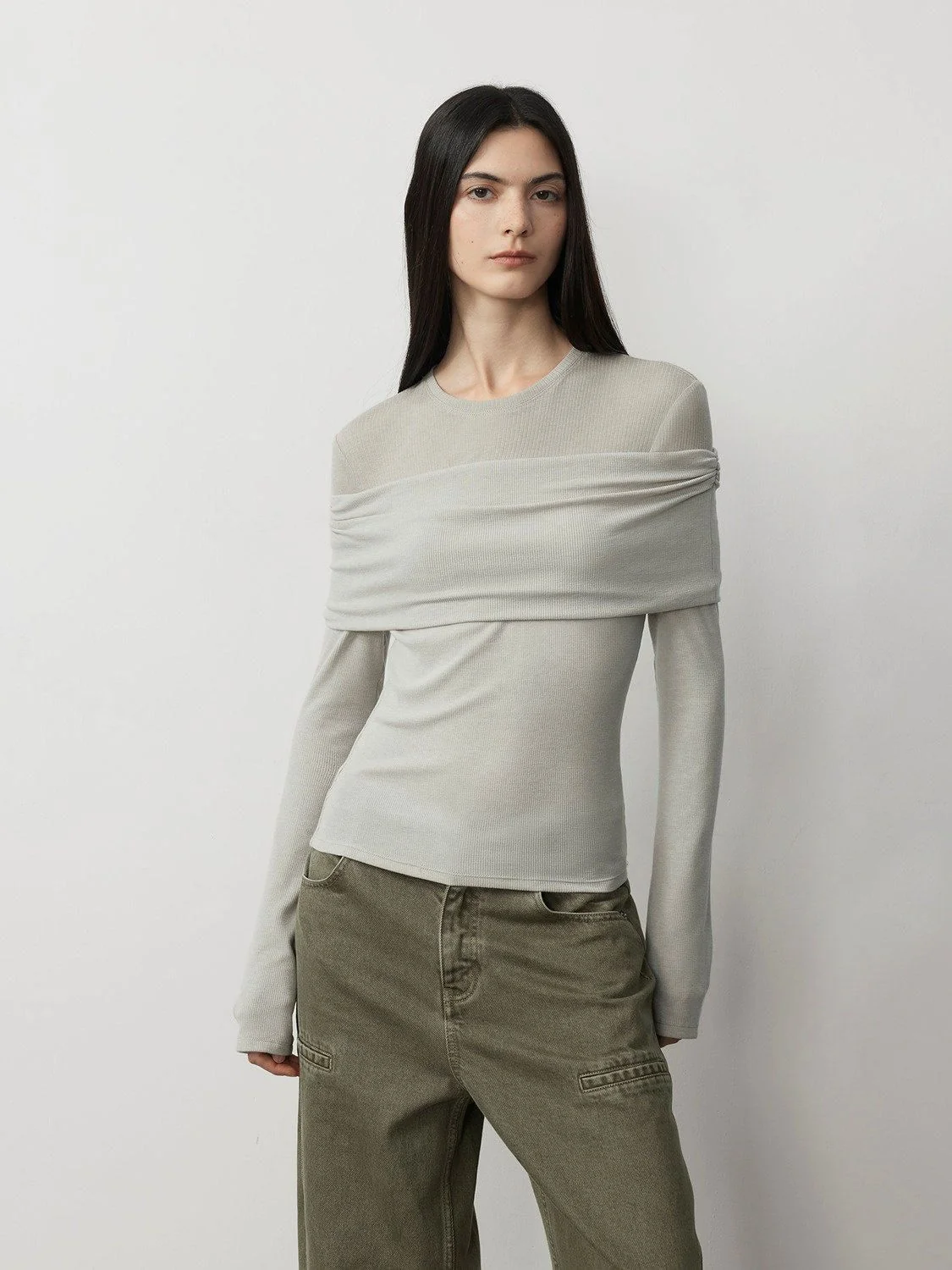 Foldover Off-Shoulder Top - Image 5