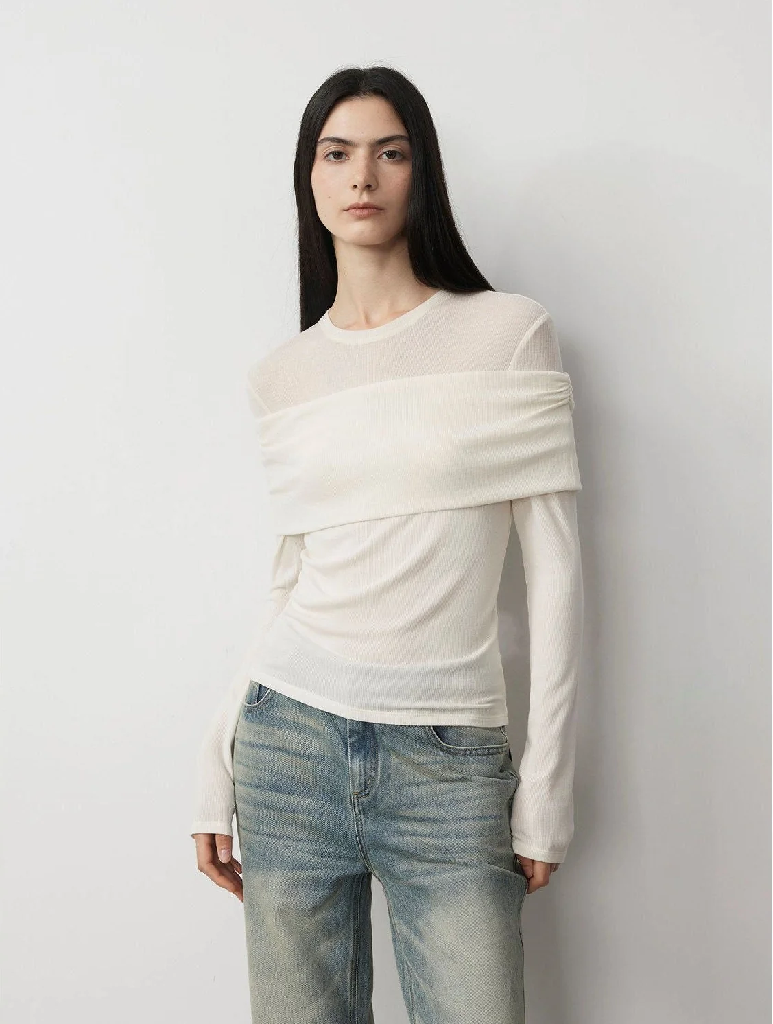 Foldover Off-Shoulder Top - Image 6