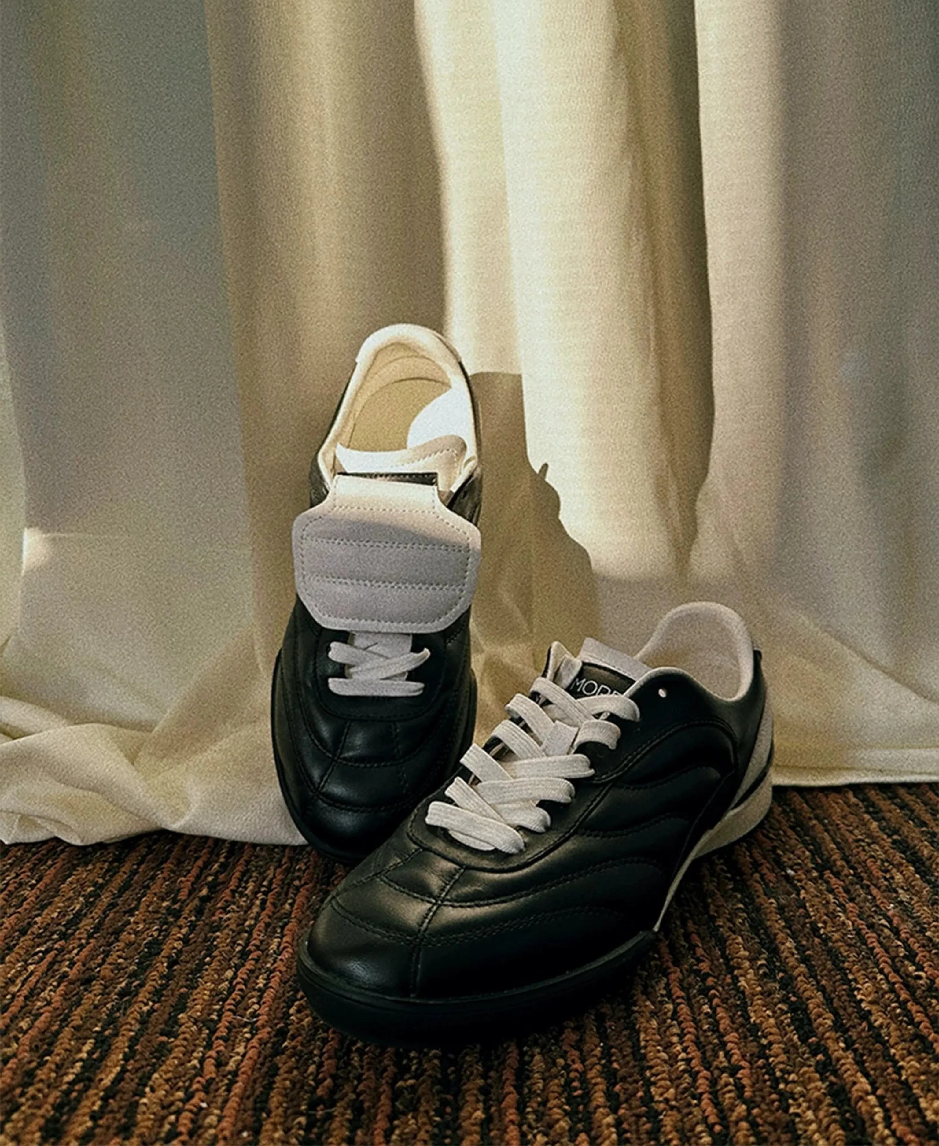 Foldover Tongue Leather Sneakers - Image 3