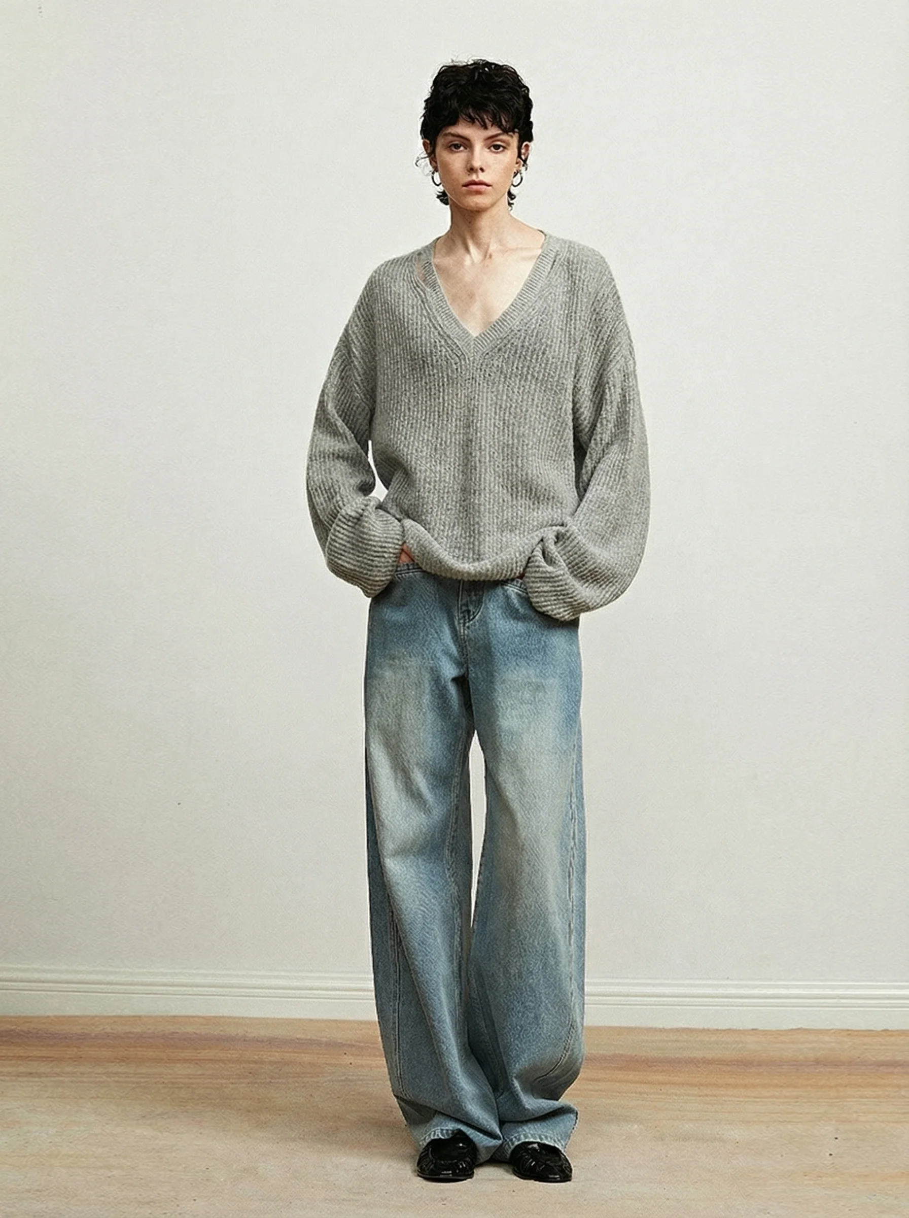 Forward Seam Wide-Leg Jeans - Image 2