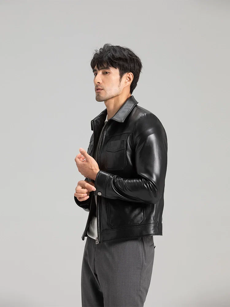 Four-Pocket Lambskin Jacket - Image 3