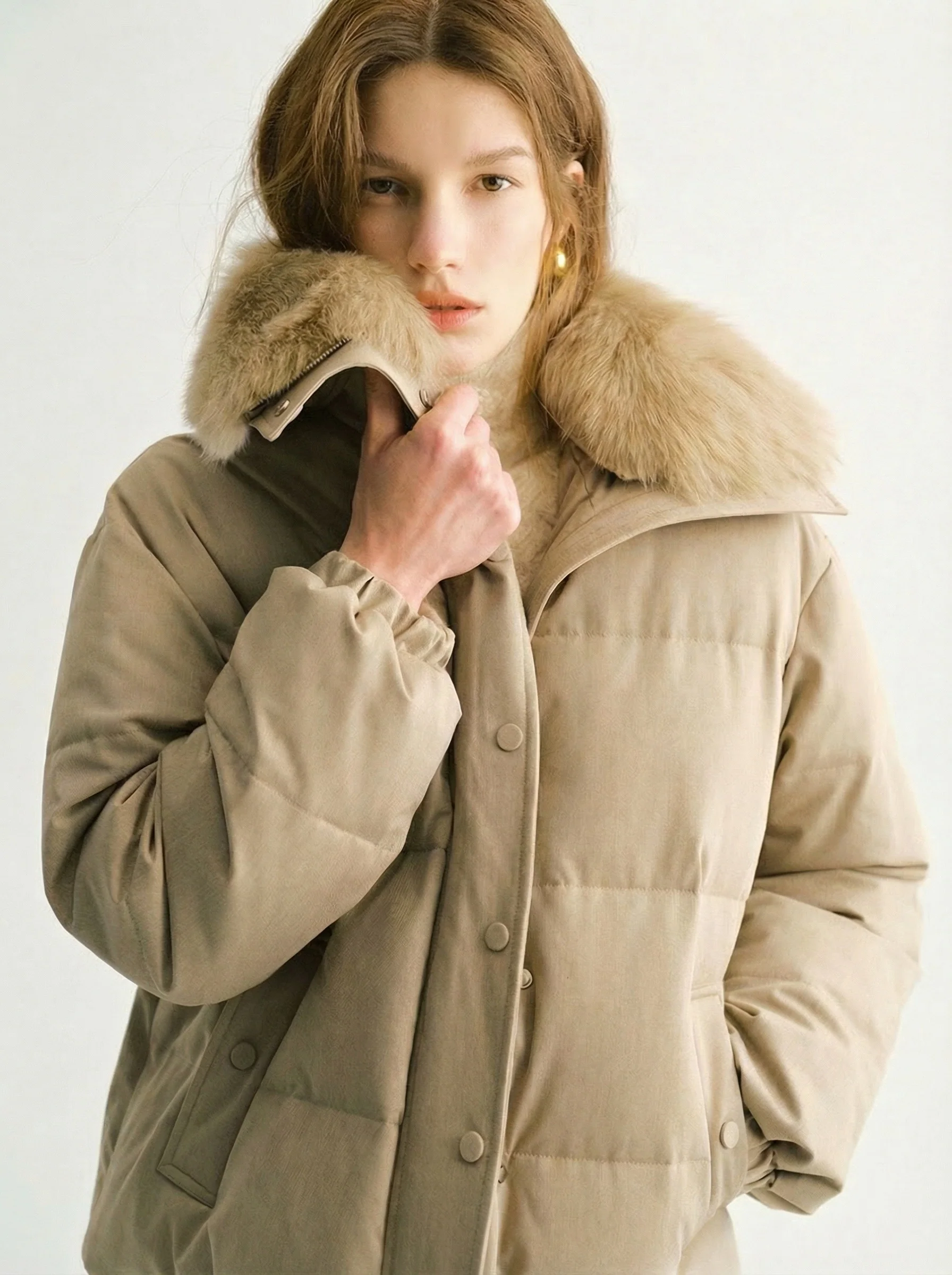 Fox Fur Collar Down Parka - Image 4
