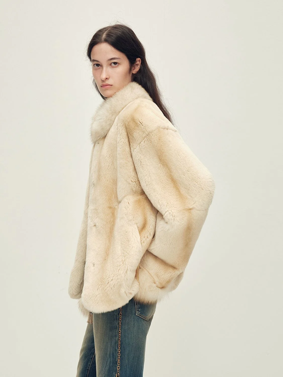 Fox-Trim Fur Jacket - Image 3