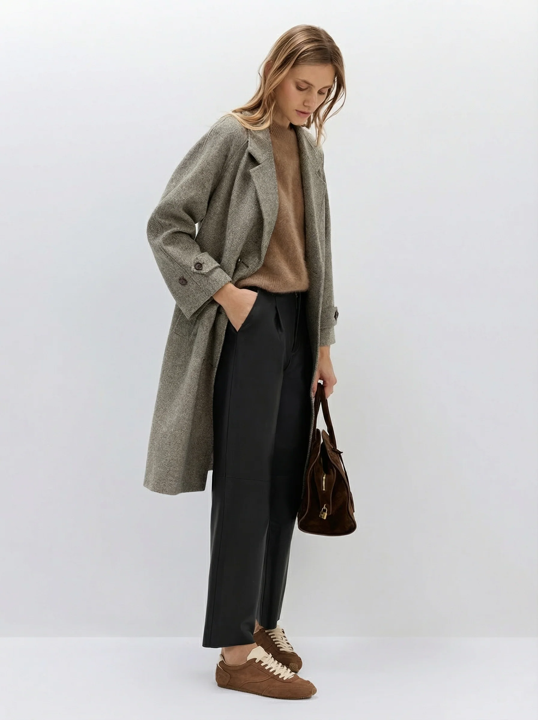 Frankie Italian Lambskin Tapered Pants - Image 2