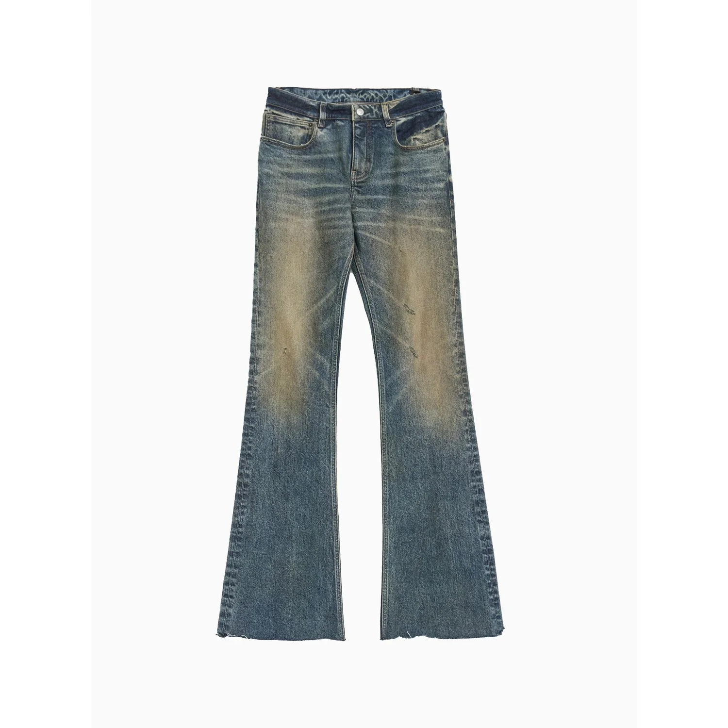 Frayed Hem Flare Jeans - Image 6