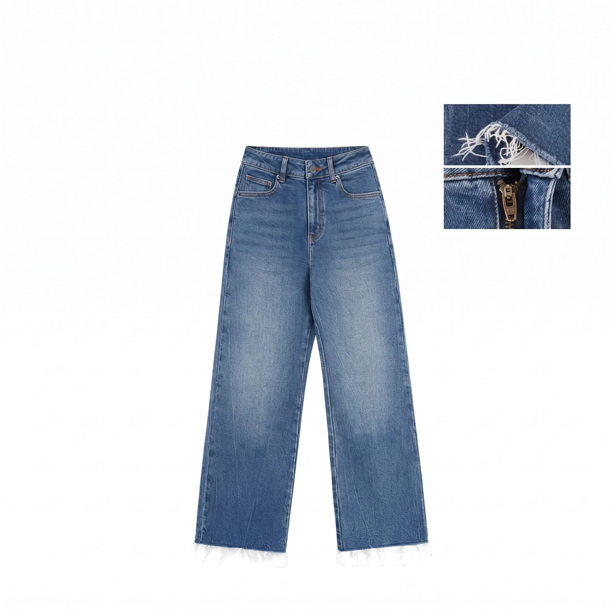 Frayed Hem Jeans