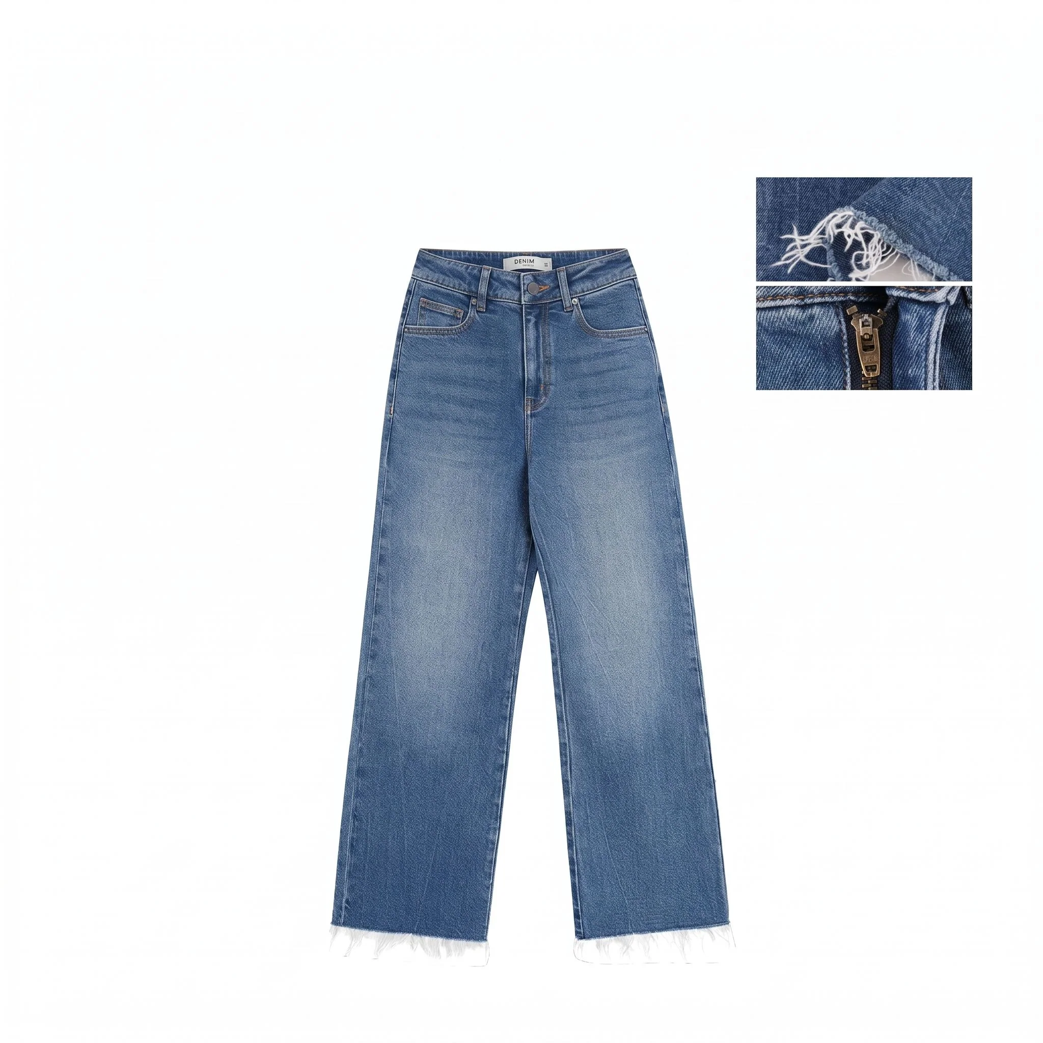 Frayed Hem Jeans - Image 2