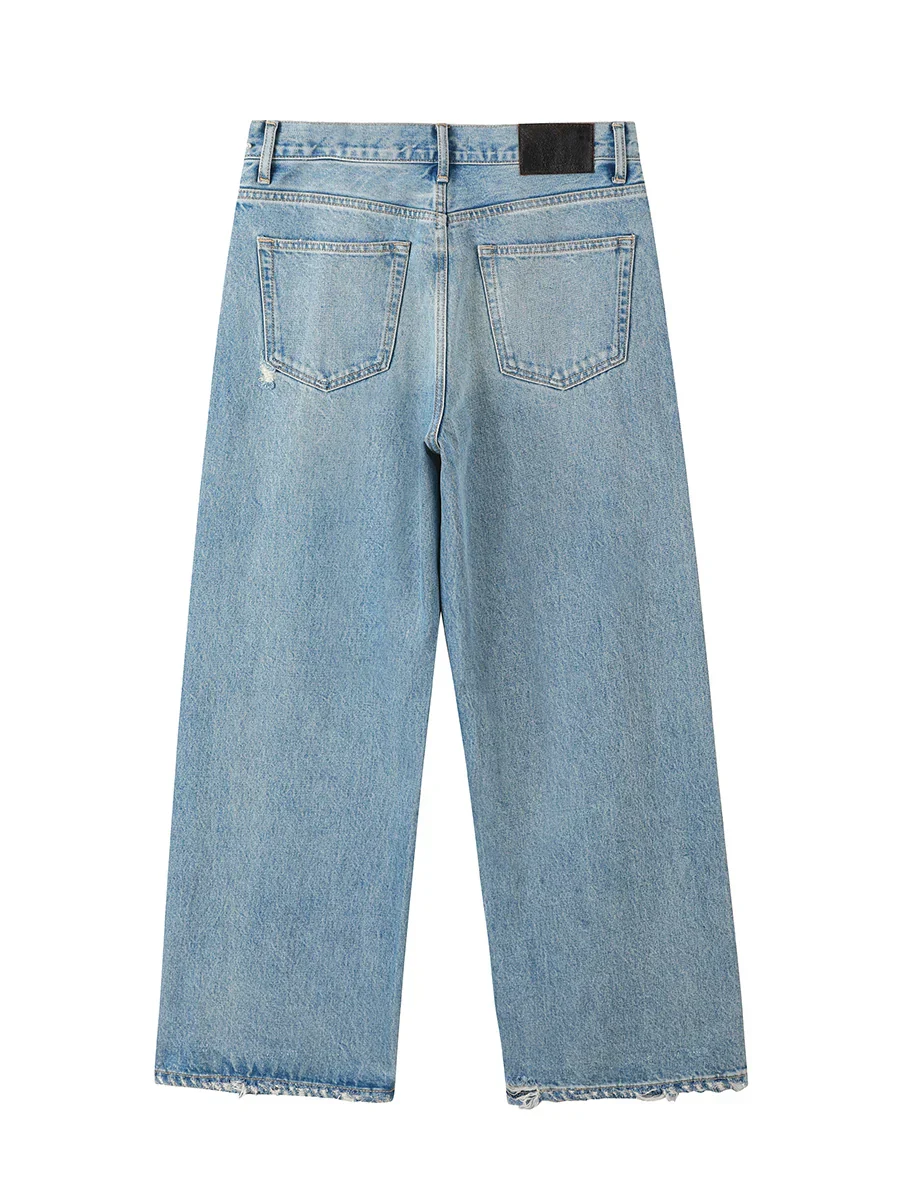Frayed Hem Jeans - Image 3