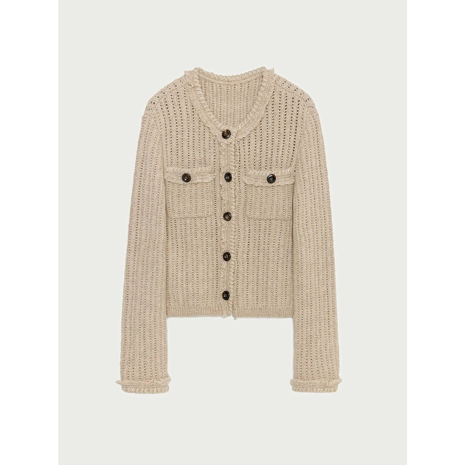Frayed Pocket Cardigan - Image 6
