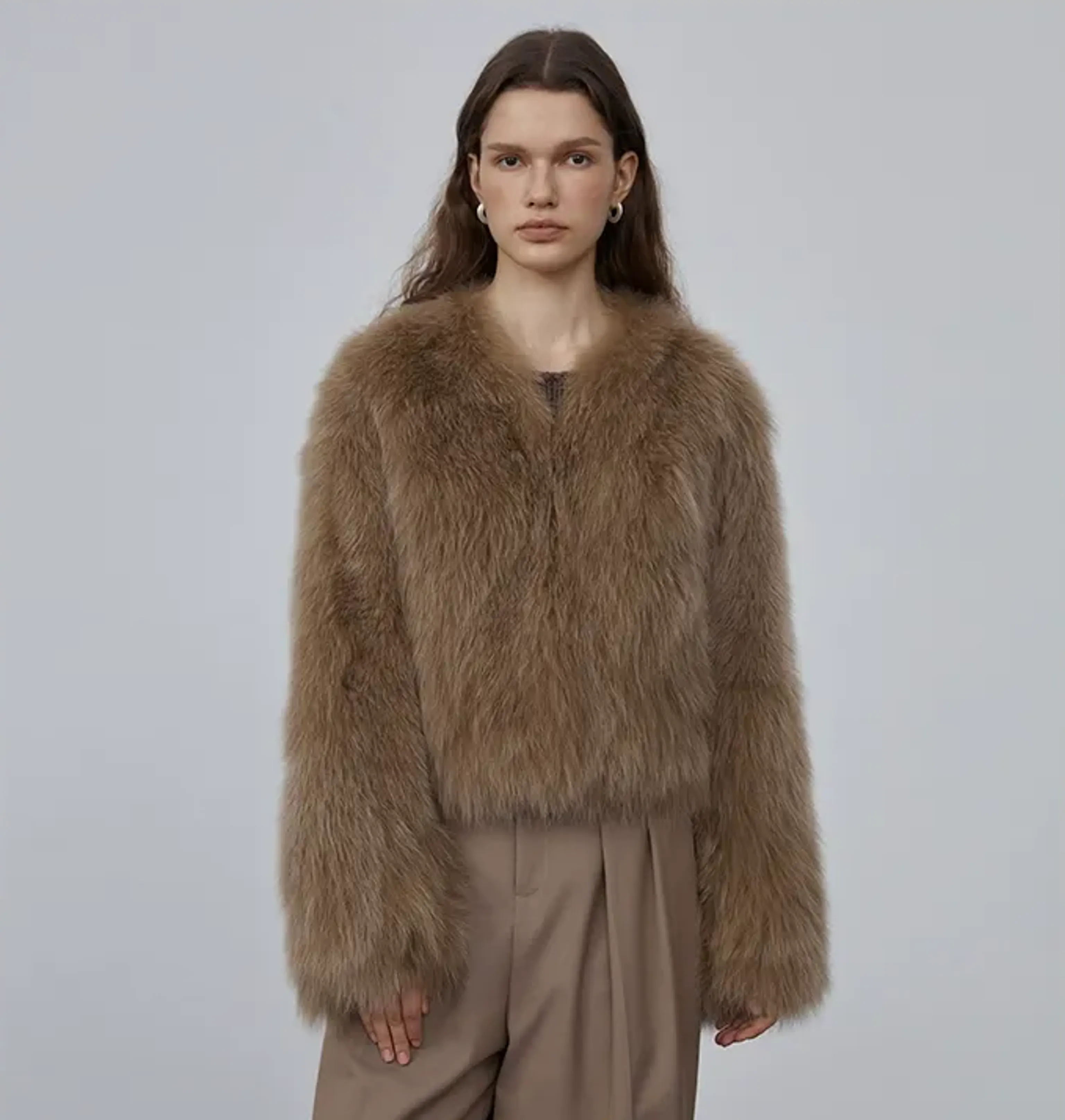 Free Role Fox Fur Jacket - Image 6