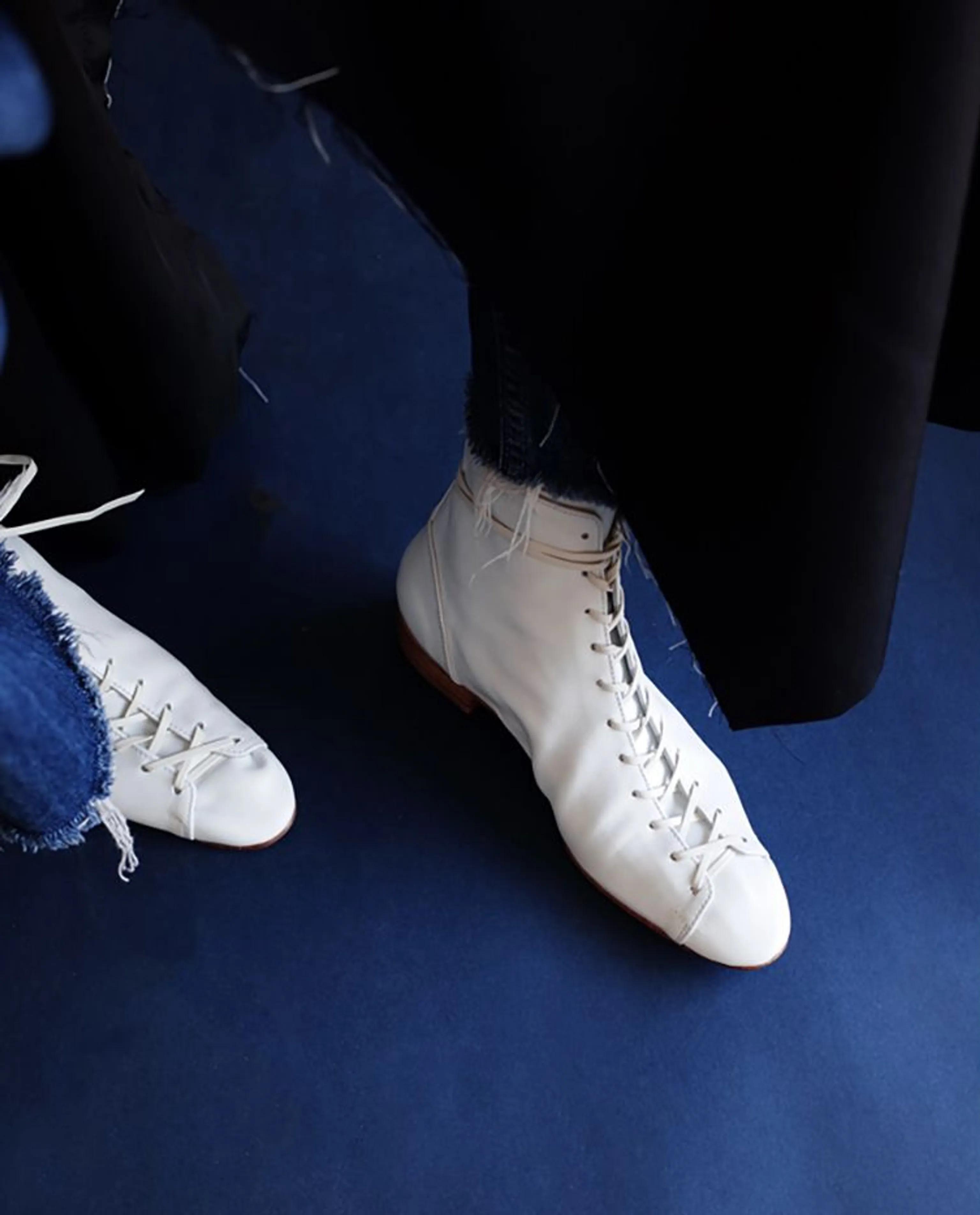 French Lace-Up Ankle Boots - Image 4