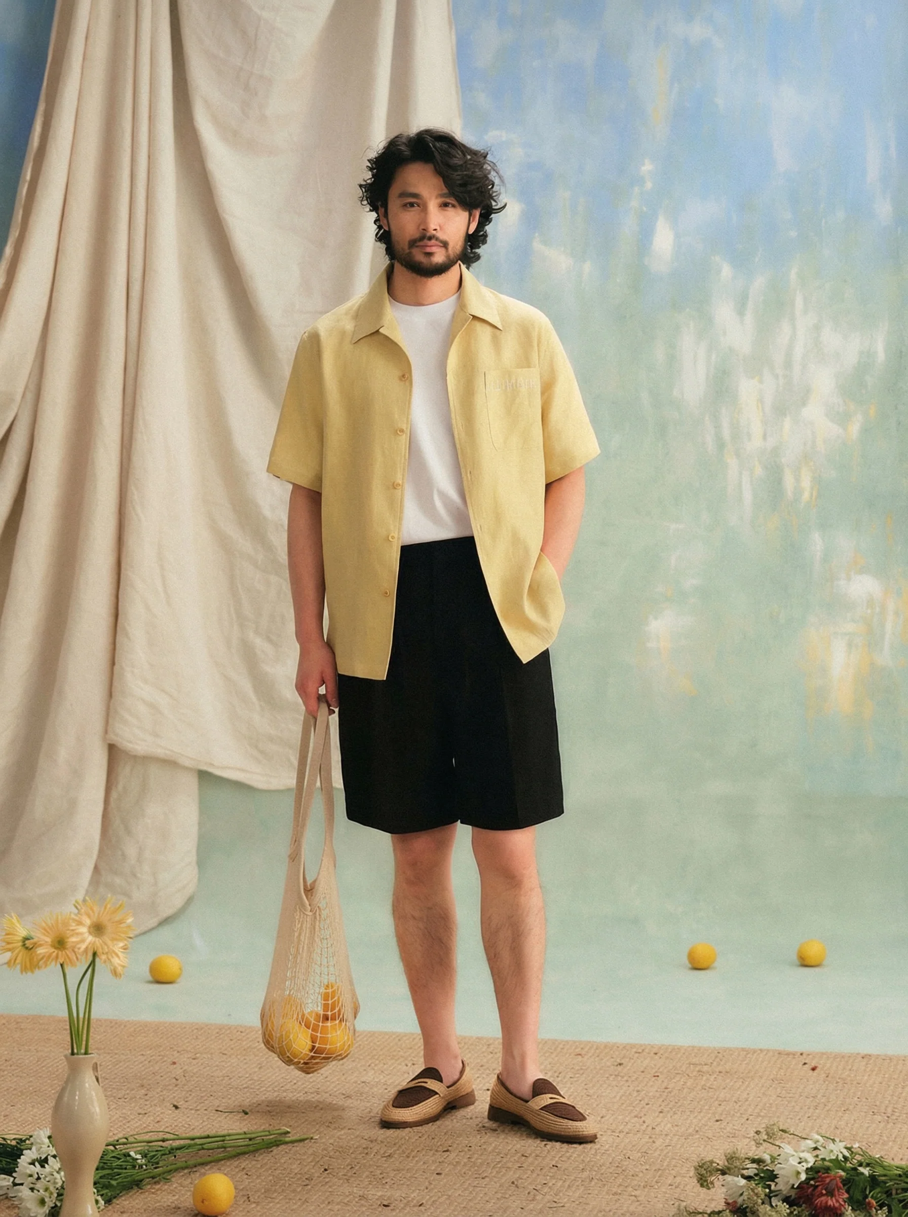 French Linen Camp-Collar Shirt - Image 2