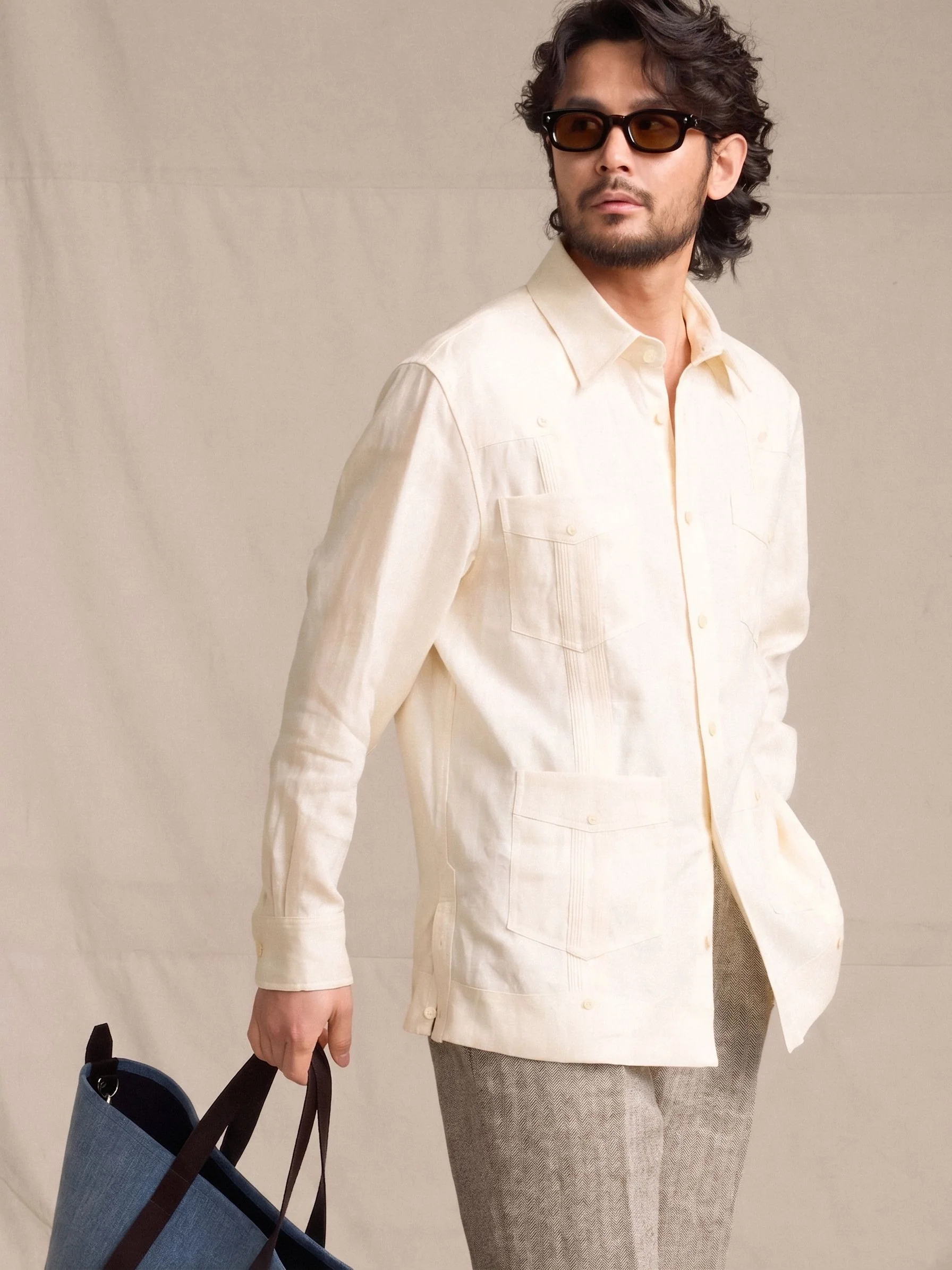 French Linen Guayabera