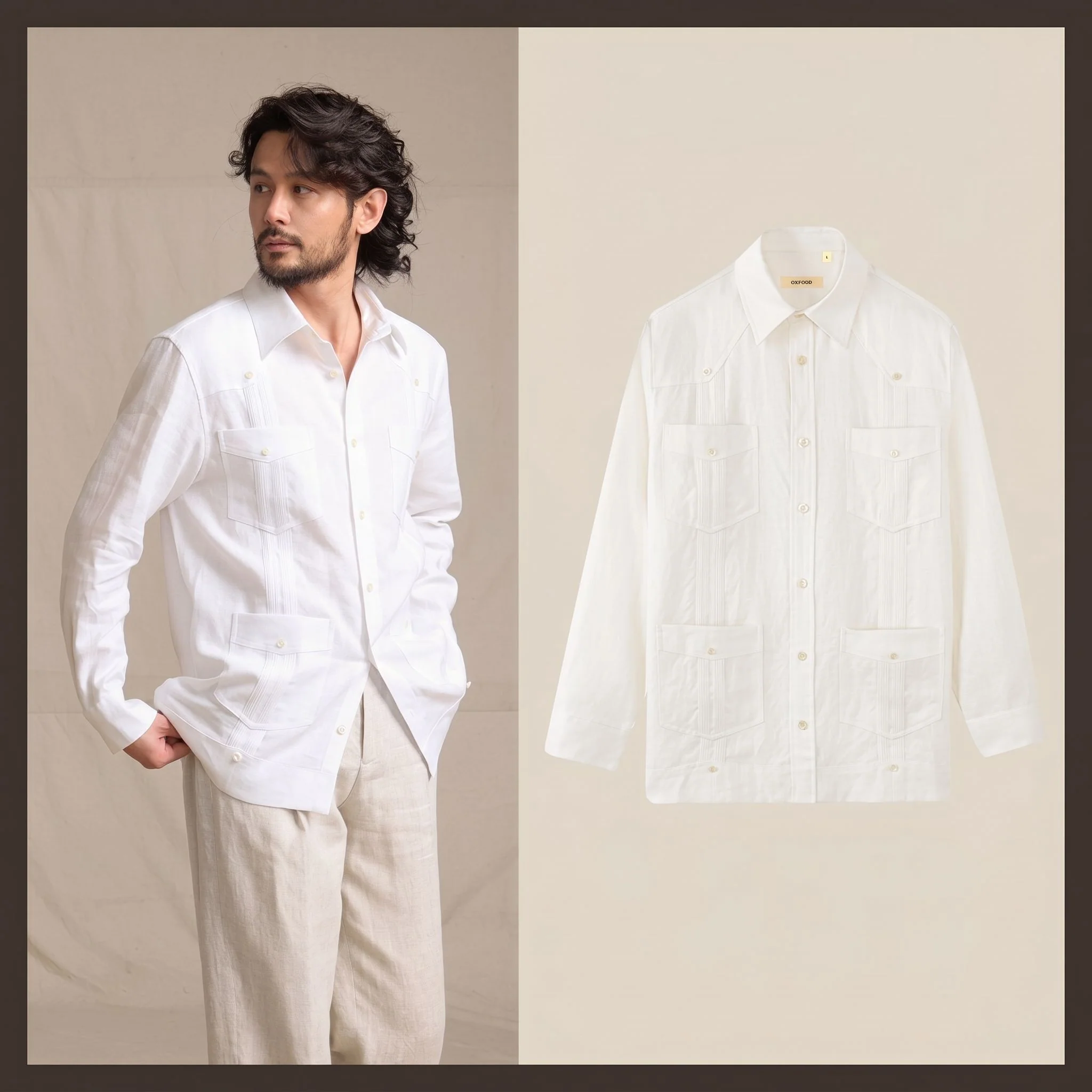 French Linen Guayabera - Image 6