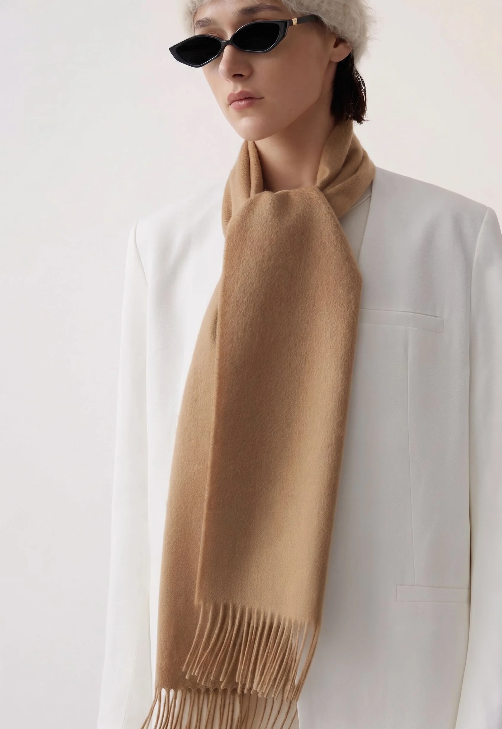 Fringed Brushed Scarf - Image 3