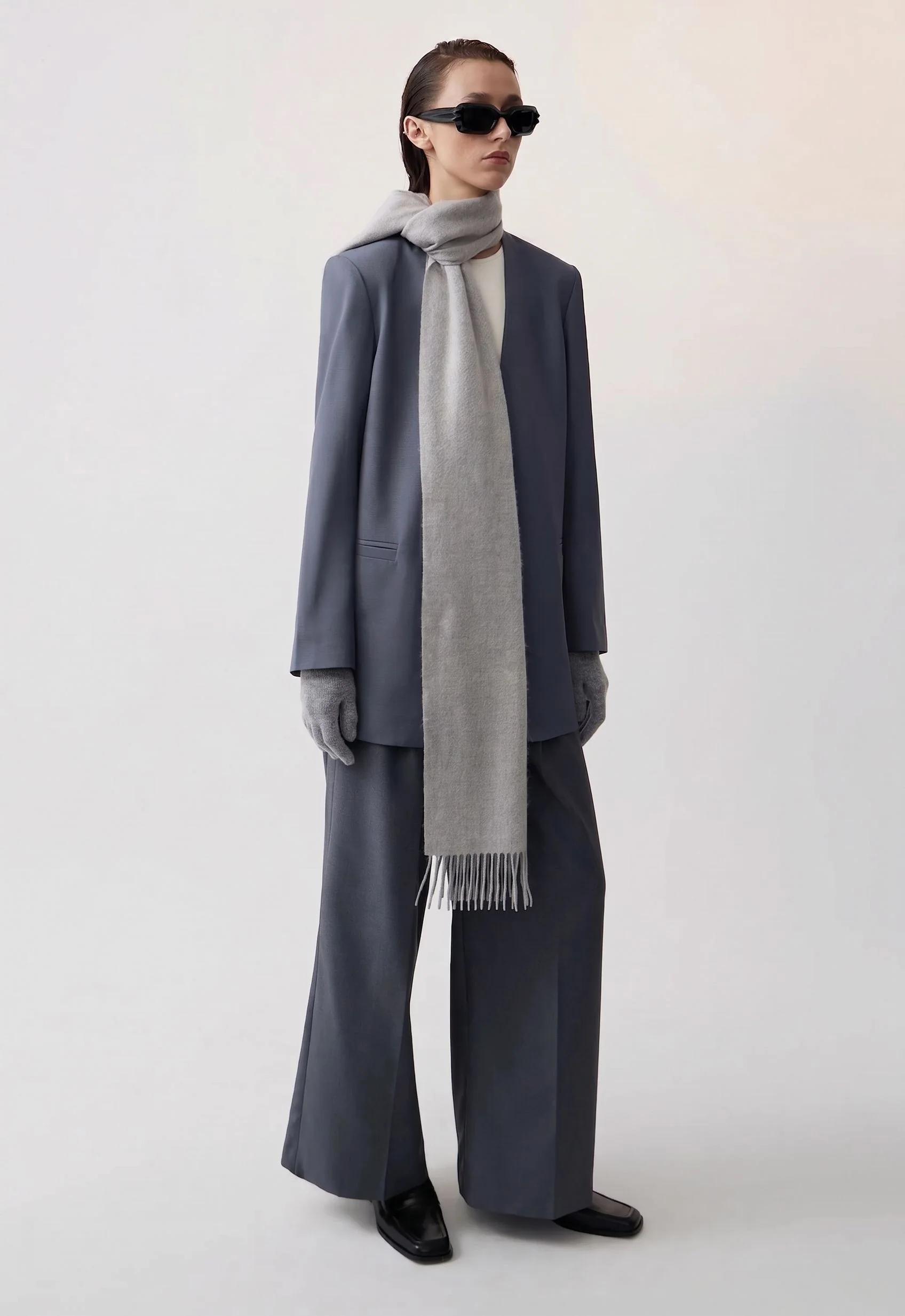 Fringed Brushed Scarf - Image 4
