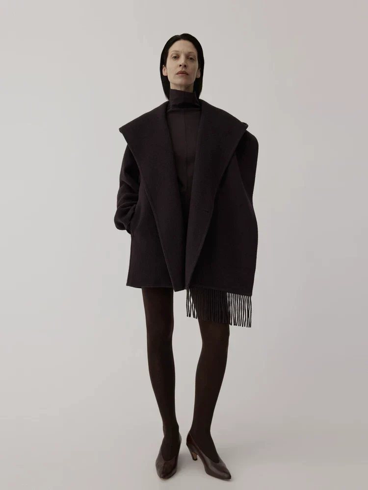 Fringed Hooded Coat