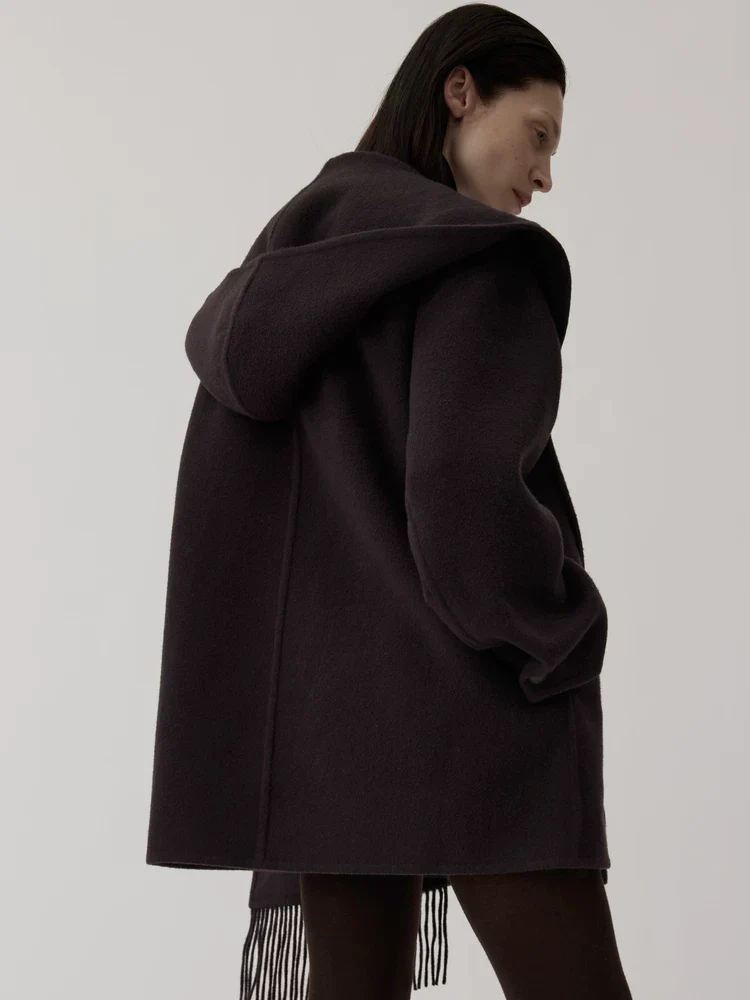 Fringed Hooded Coat - Image 2