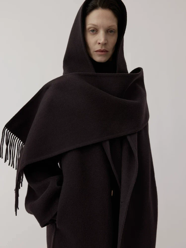 Fringed Hooded Coat - Image 3
