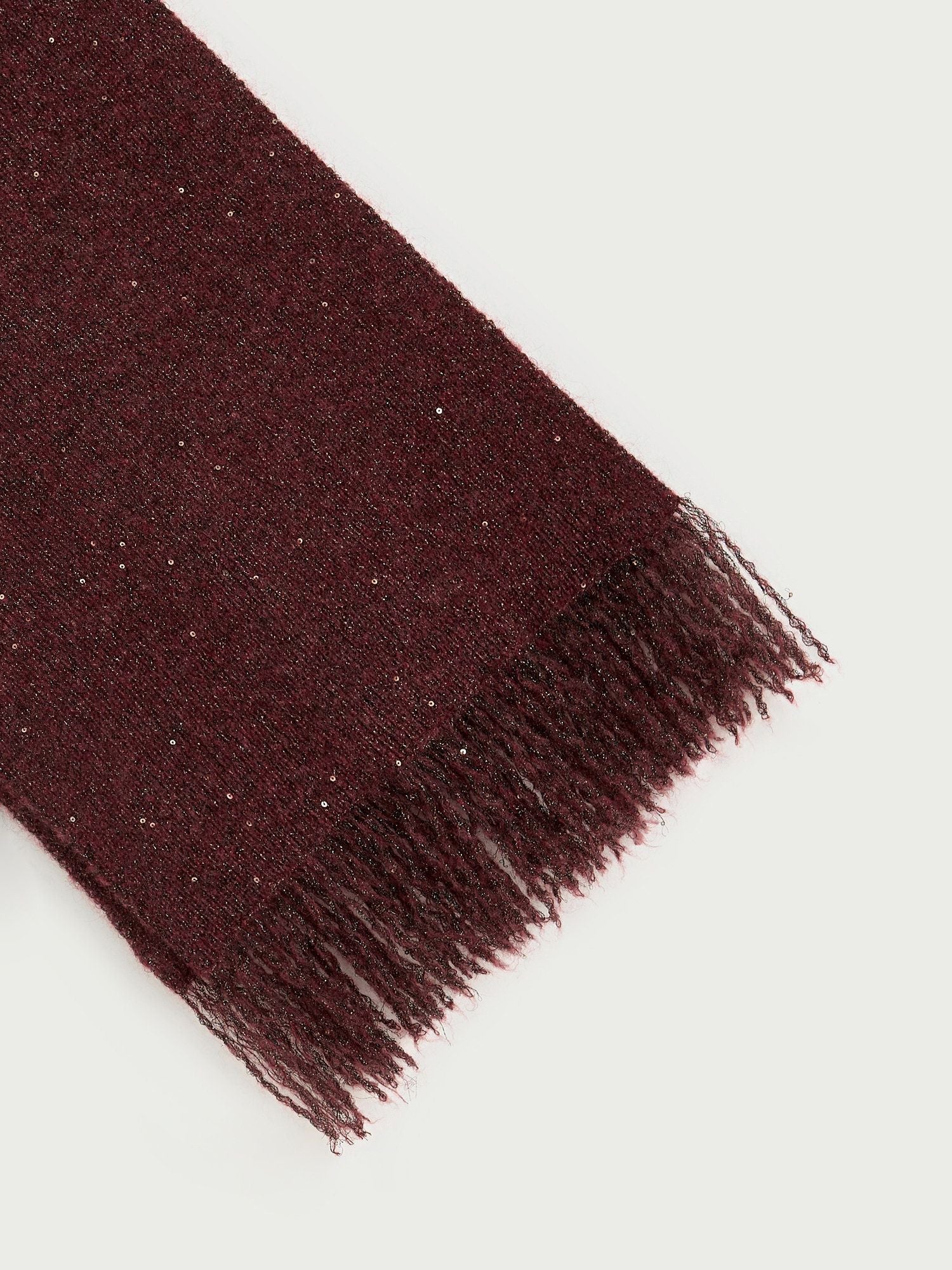 Fringed Sequin Scarf - Image 4